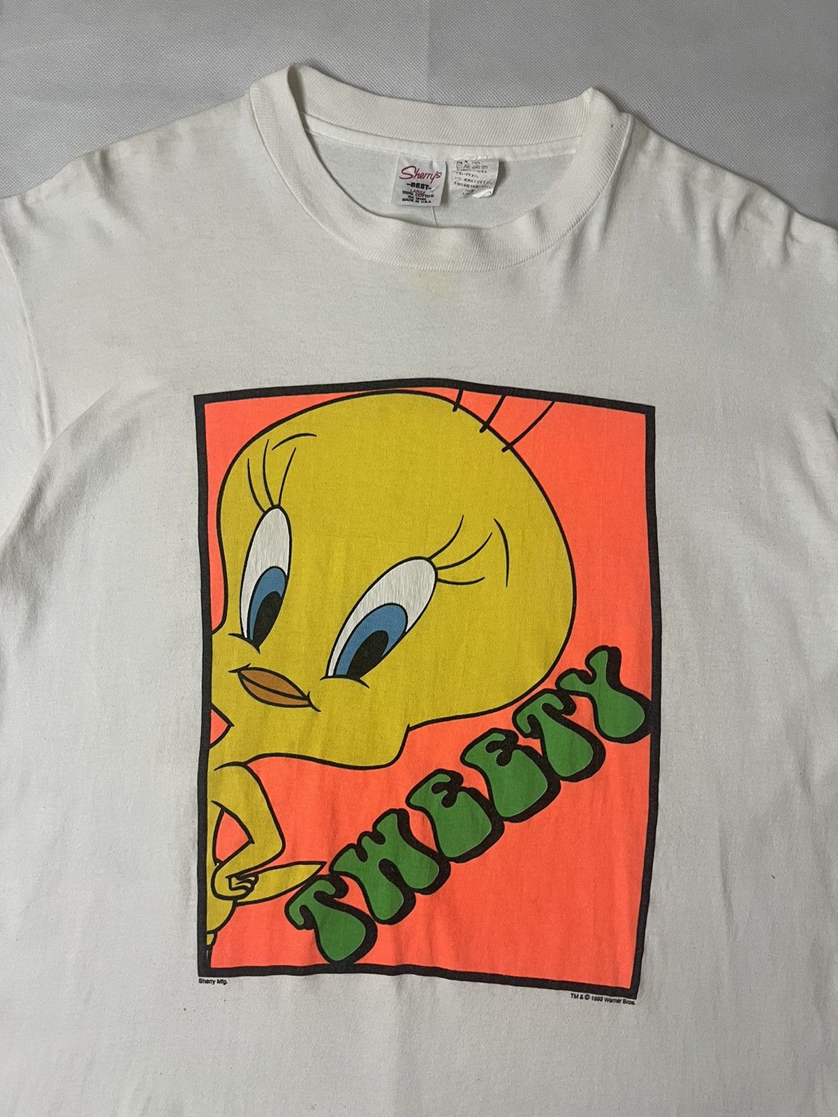 Vintage × Warner Bros Vintage 93's Tweety Bird Warner Bros Cartoon Tees Size US L / EU 52-54 / 3 - 3 Thumbnail