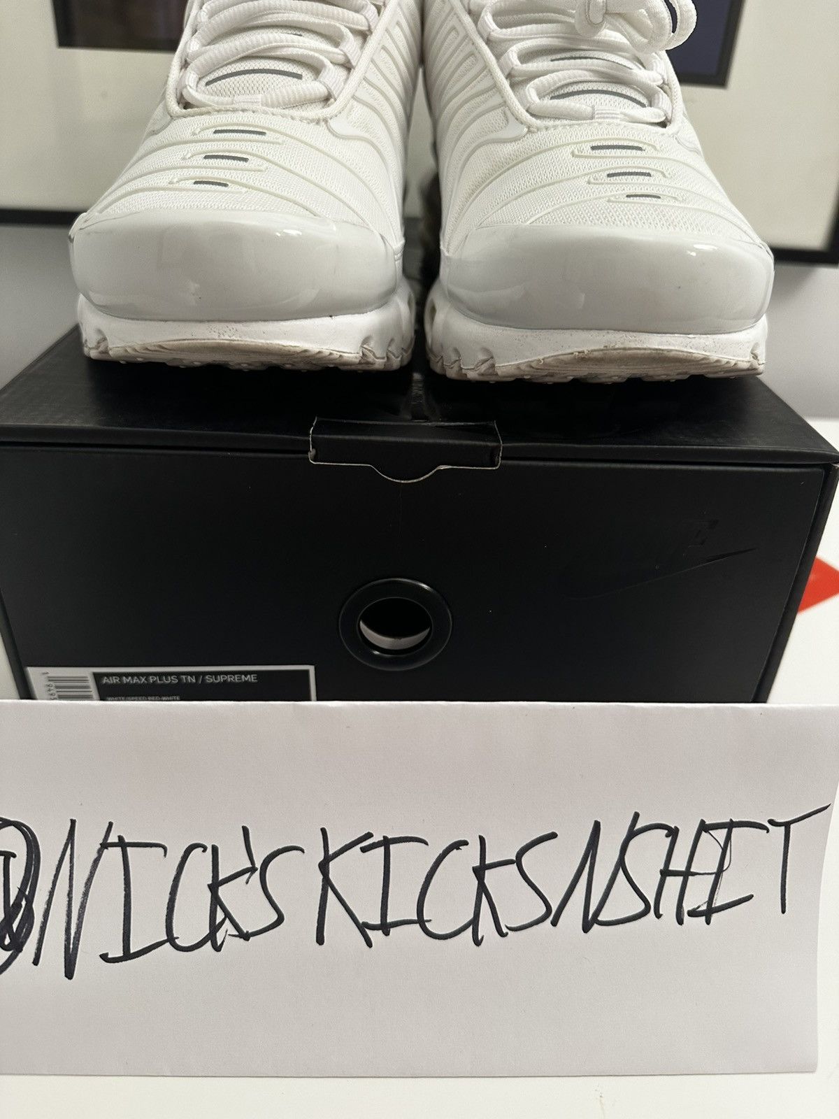 Nike × Supreme Nike Air Max Plus Supreme White Size US 11.5 / EU 44-45 - 8 Thumbnail