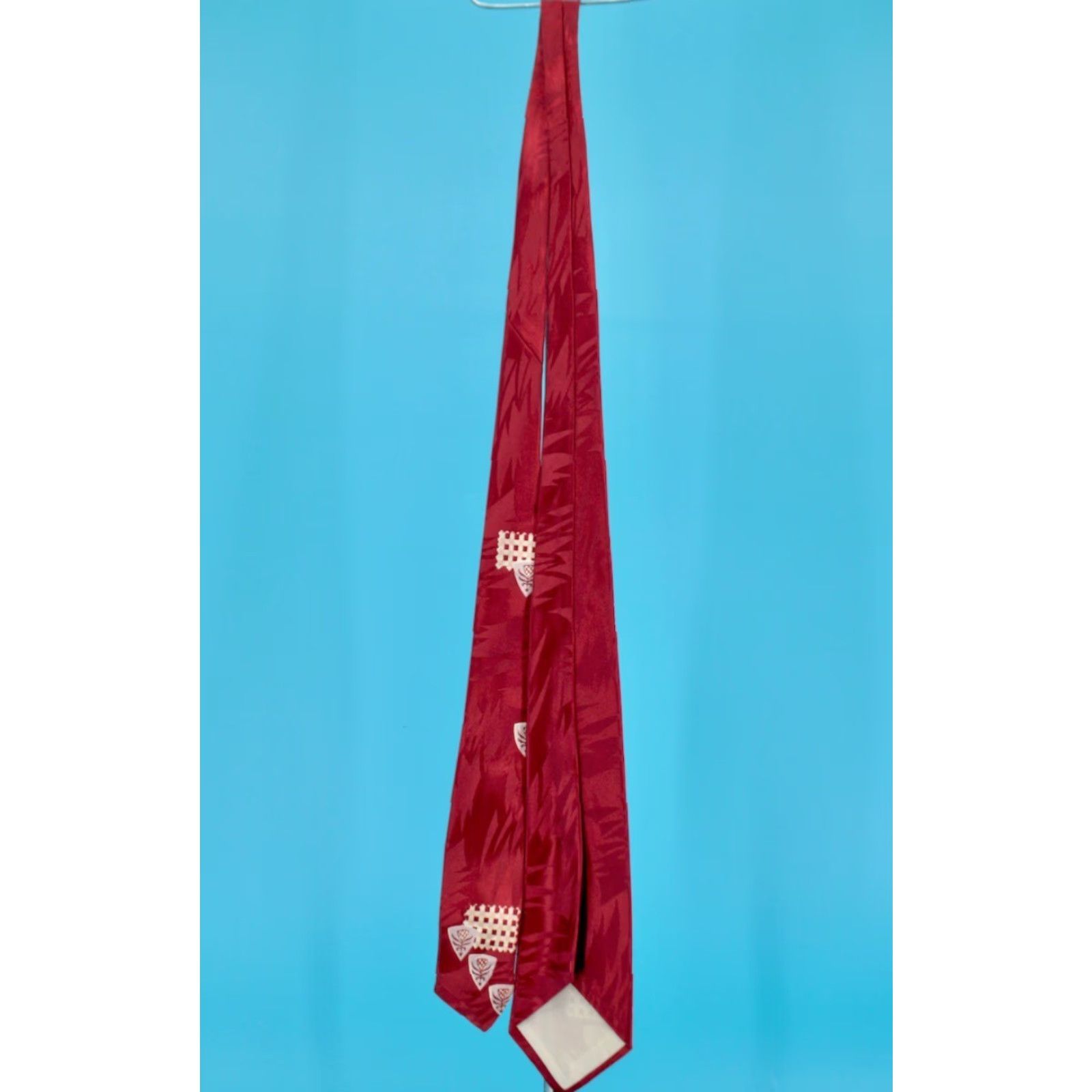 Vintage VINTAGE Men's 1950s Red Necktie 50s Tie Size ONE SIZE - 7 Thumbnail