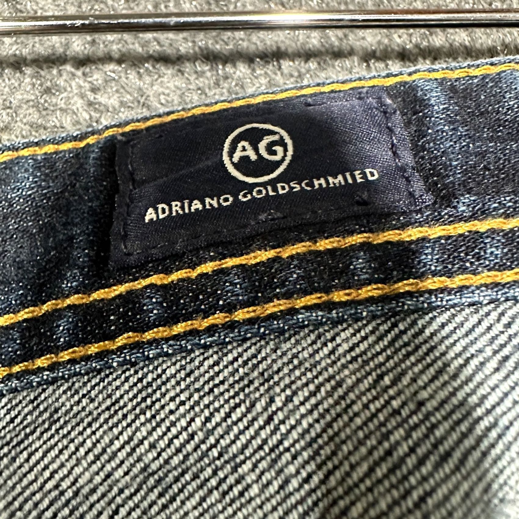 Vintage AG Adriano Goldschmied The Graduate Tailored Leg Jeans Mens 38 Denim Stretch Blue 5-Pocket Modern Classic Regular Mens Size US 38 / EU 54 - 6 Thumbnail