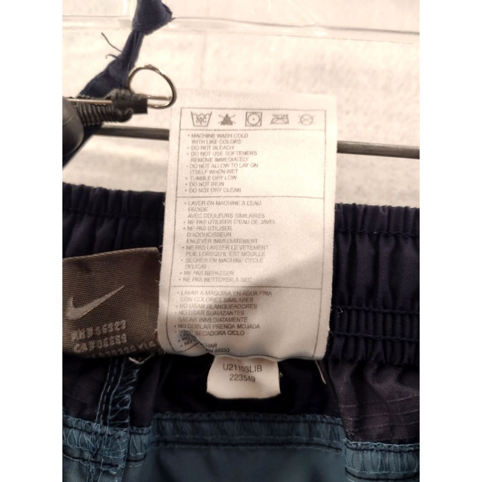 Nike Nike Pants Womens M Blue Drawstring Wide-Leg Athletic Size 30" / US 8 / IT 44 - 4 Thumbnail