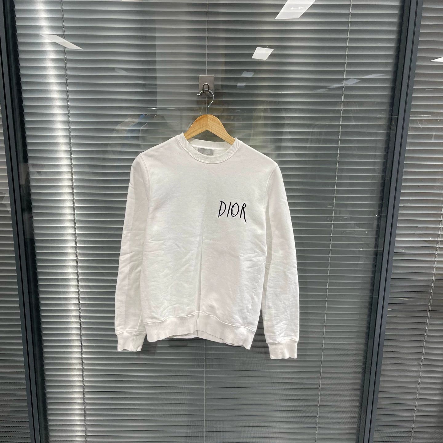 Dior White Crew Neck Long Sleeve Sweatshirt XS Size US XS / EU 42 / 0 - 1 Thumbnail