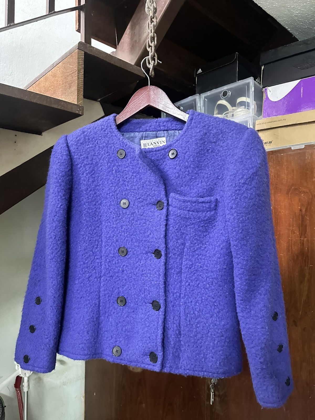 Lanvin Lanvin Paris Fleece Crop Top Coat Size S / US 4 / IT 40 - 3 Thumbnail