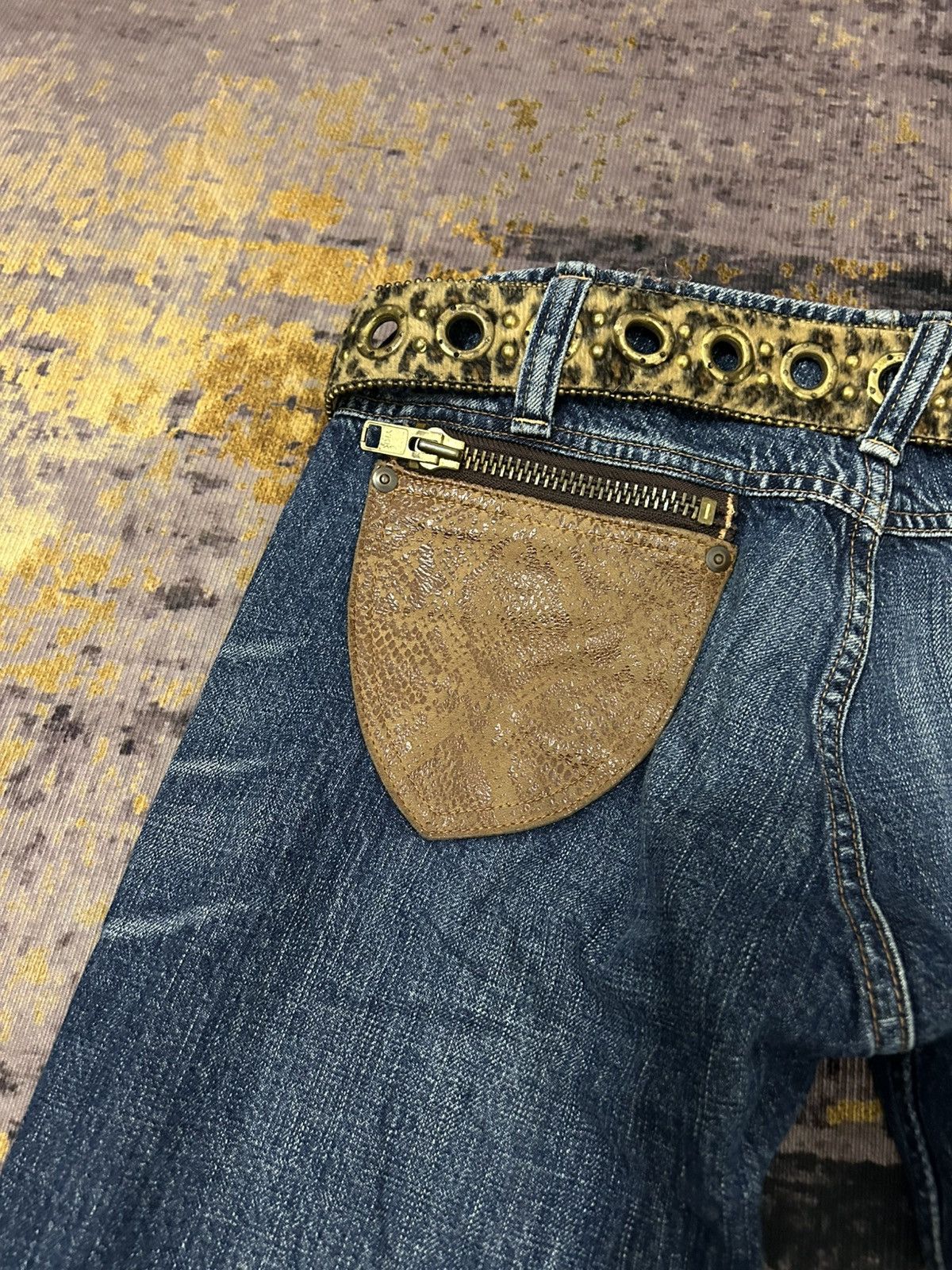 Tornado Mart RNA Inc Japan Distressed Snake Pocket Back Size US 31 - 10 Thumbnail