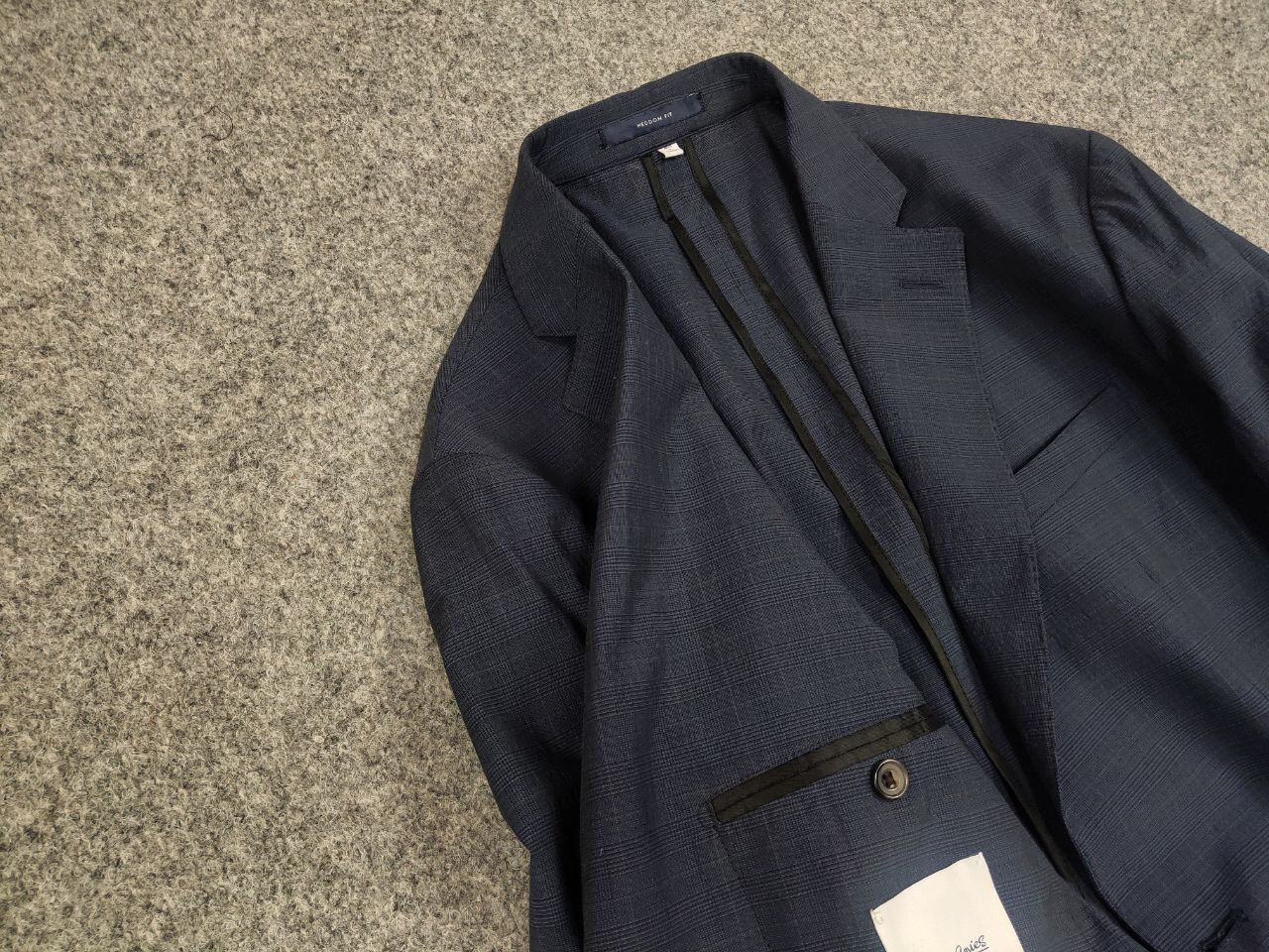 Hardy Amies Hardy Amies Design Wool Cotton Two Button Blazer Jacket Blue Size 48R - 7 Thumbnail