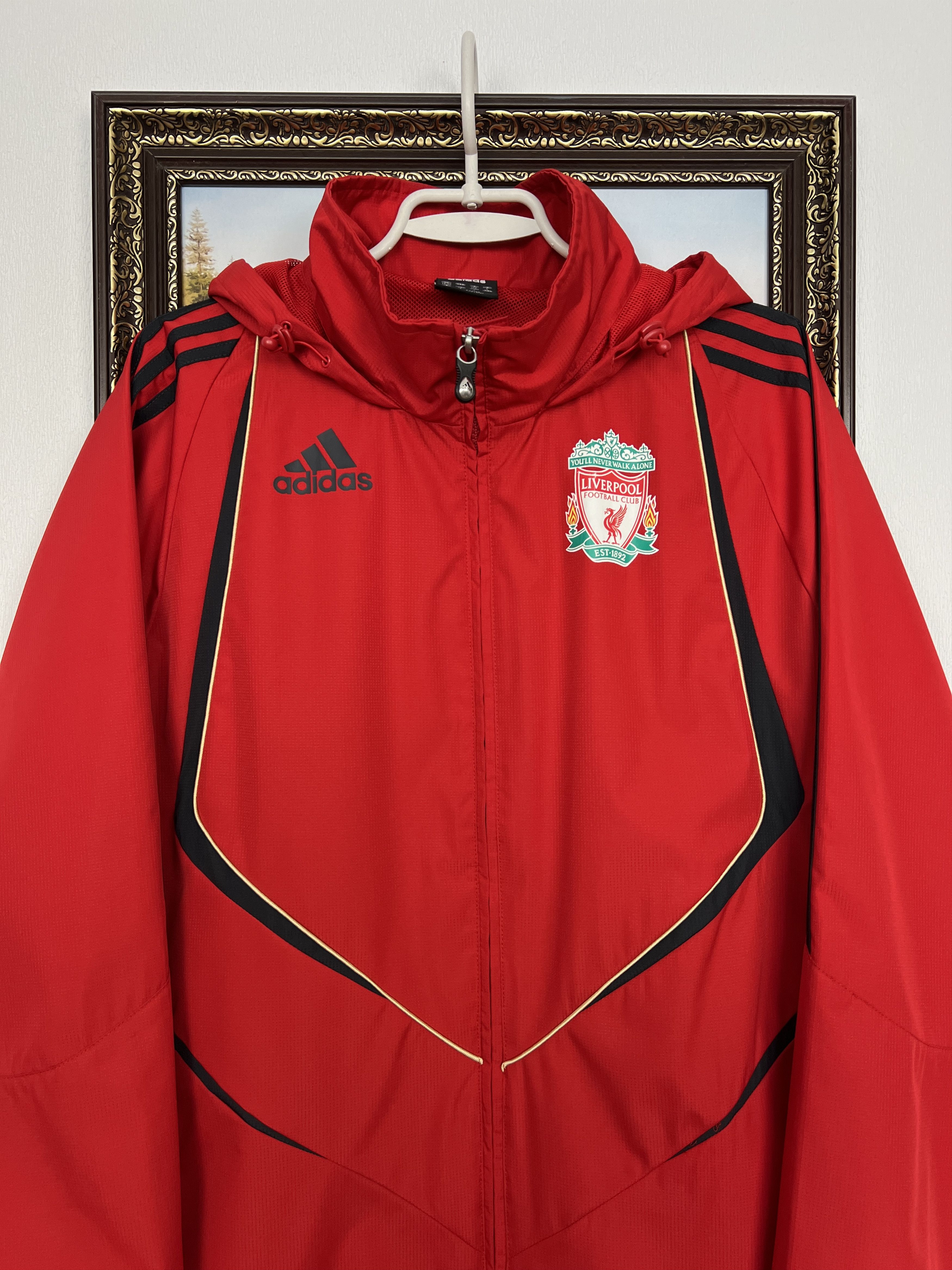Adidas Vintage Adidas Liverpool Football Jacket Soccer Track Top Size US M / EU 48-50 / 2 - 2 Thumbnail