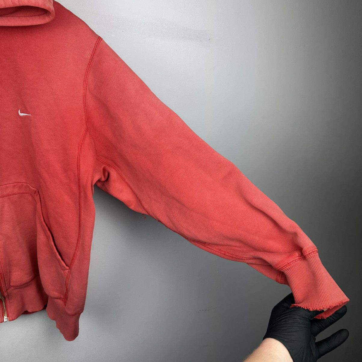Nike Vintage Nike PSG Distressed Crazy Faded Zip Hoodie Size US M / EU 48-50 / 2 - 10 Thumbnail
