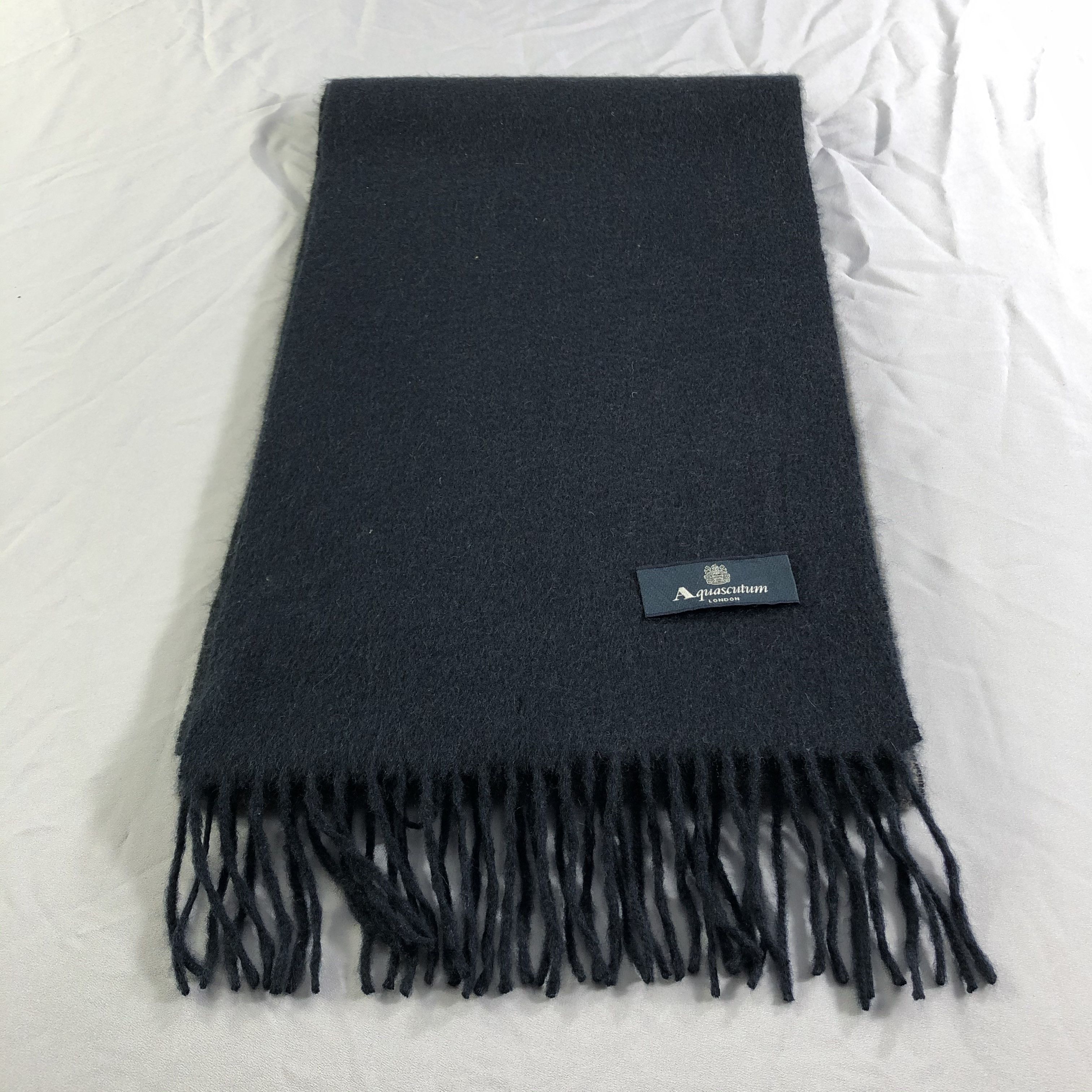 Aquascutum Aquascutum Cashmere Scarf Muffler Neckwear V2447 Size ONE SIZE - 3 Thumbnail