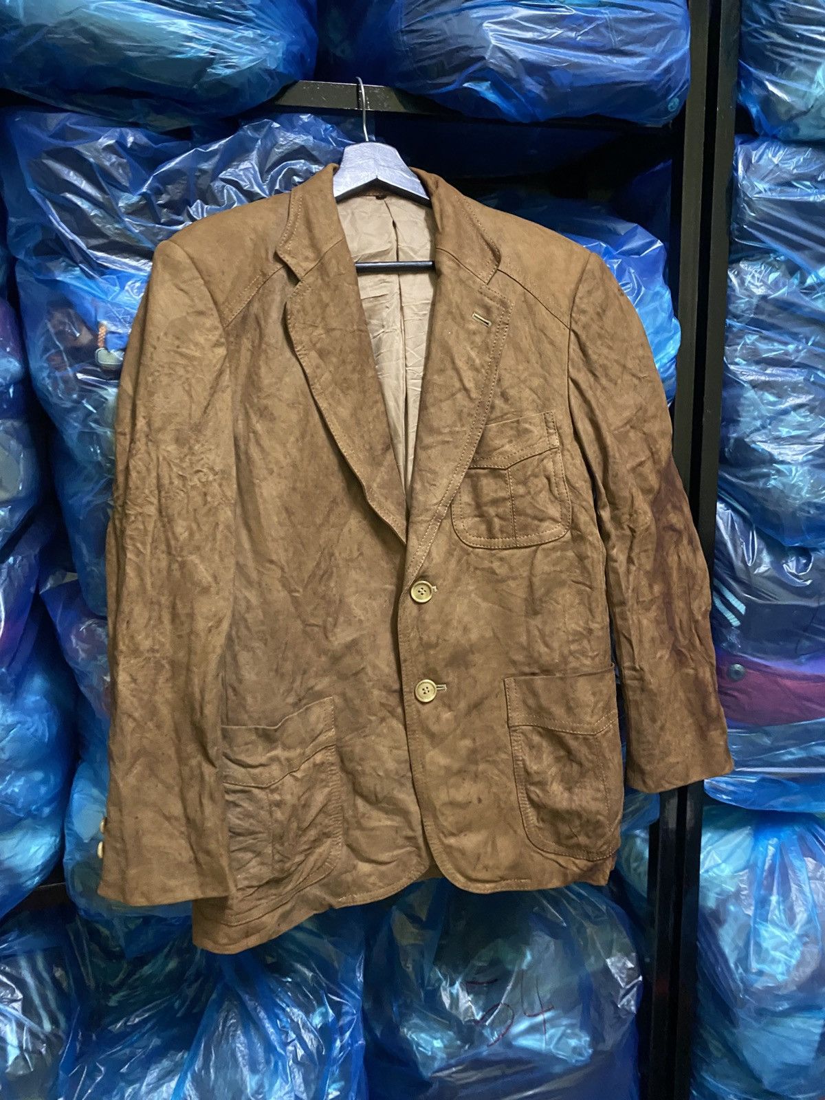 Vintage Vintage Colandy Brown Leather Soft Lambskin Sports Coat Size US M / EU 48-50 / 2 - 3 Thumbnail