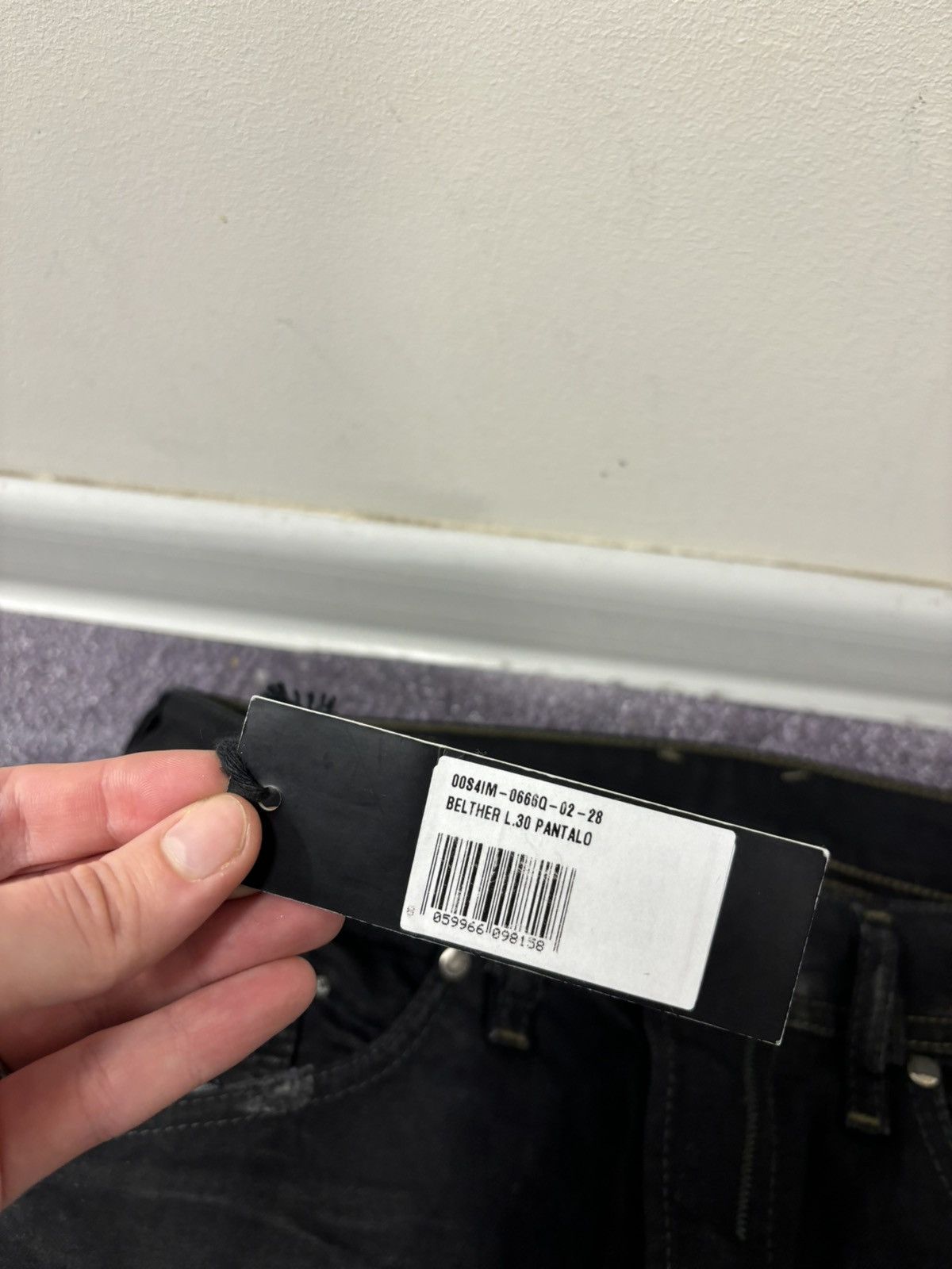 Diesel Diesel Belther NWT Regular Slim Hype Black Denim Jeans Size US 28 / EU 44 - 7 Thumbnail