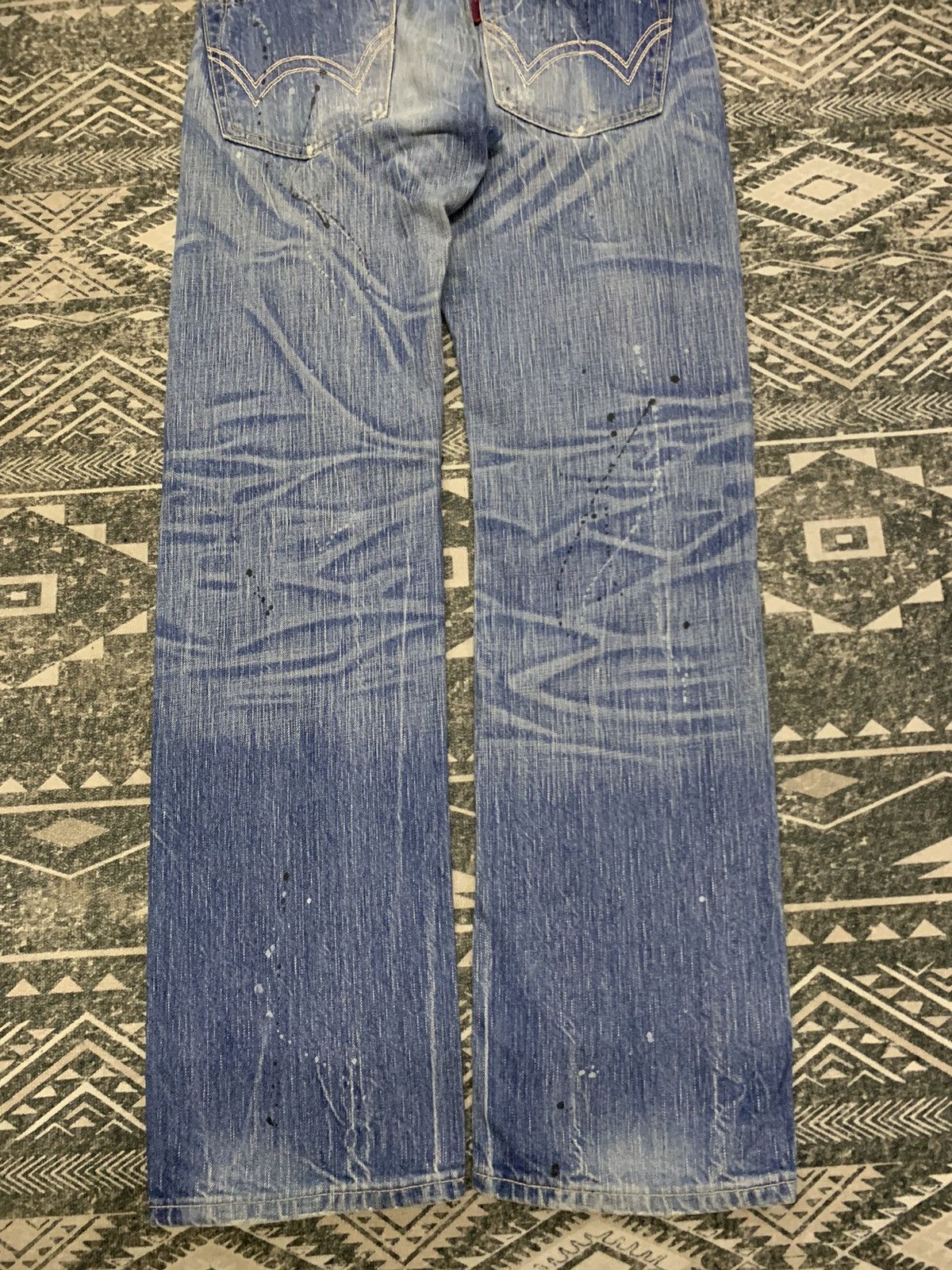 Edwin 90s EDWIN 503 BLUE TRIP DISTRESSED PANT Size US 31 - 11 Thumbnail