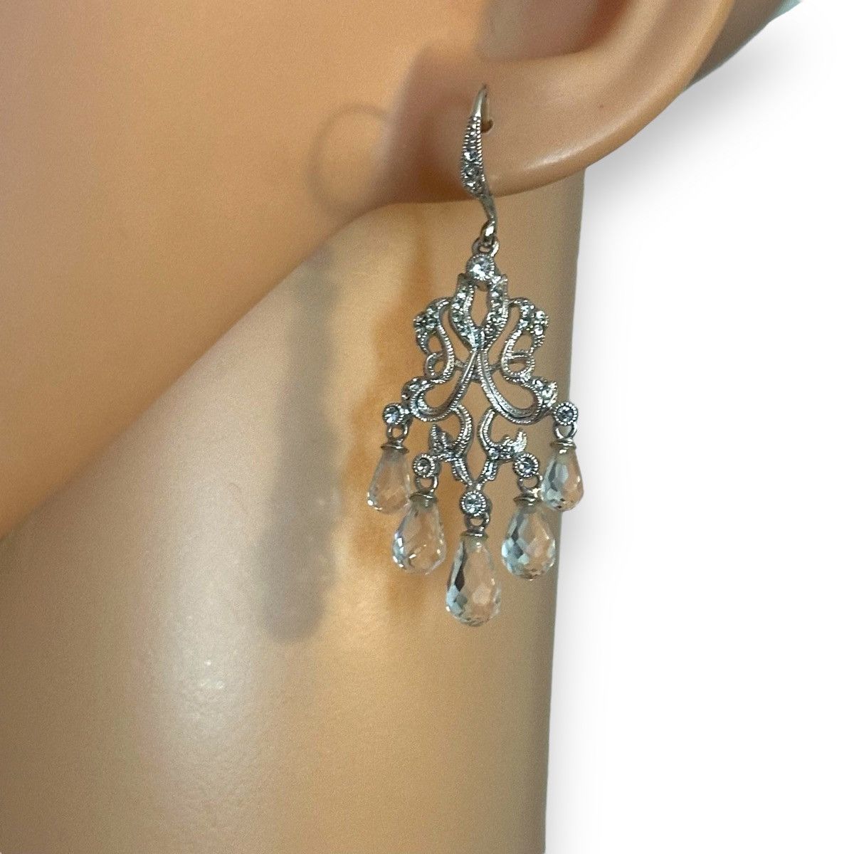 Other Napier crystal chandelier earrings Size ONE SIZE - 3 Thumbnail