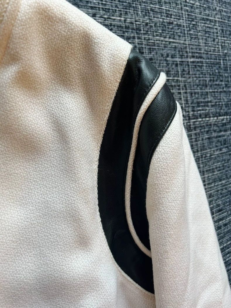 Yves Saint Laurent saint Laurent22fw genuine white wool patchwork leather Tedd Size US M / EU 48-50 / 2 - 4 Thumbnail