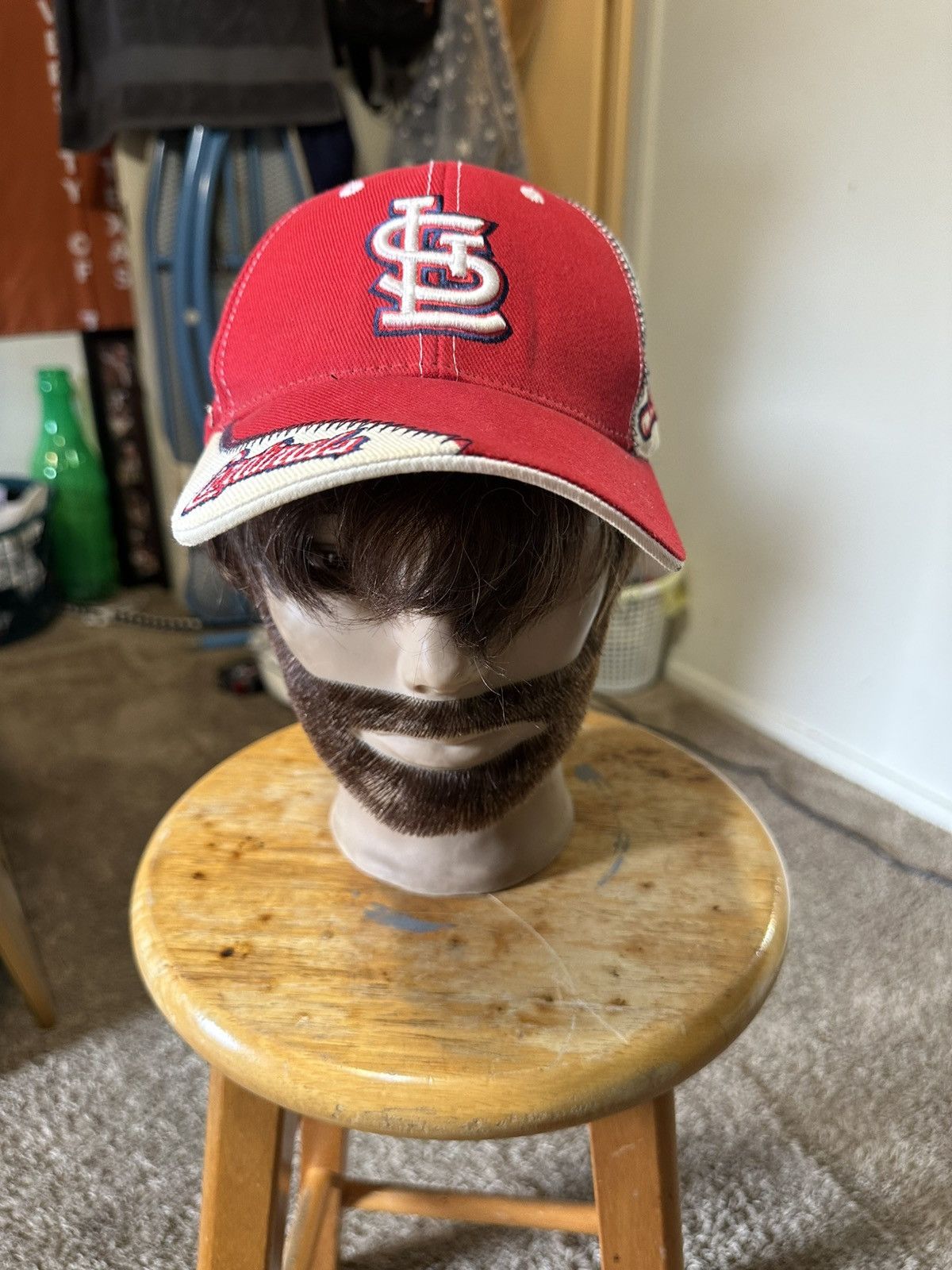 MLB Vintage MLB St. Louis Cardinal’s “triple red” hat 90s Size ONE SIZE - 1 Thumbnail