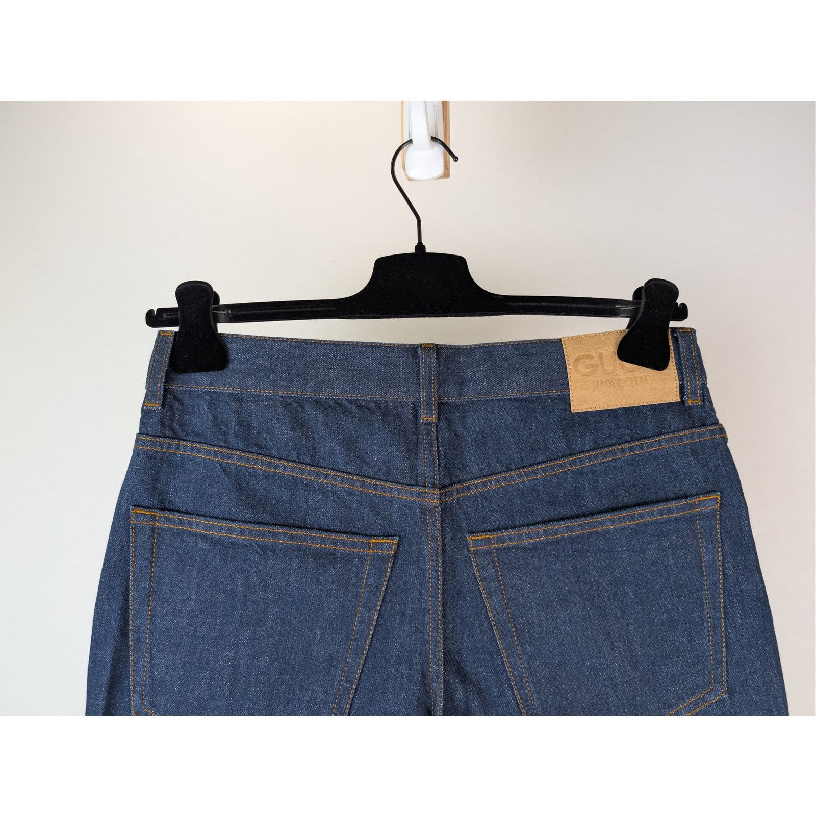 Gucci o1rshd1 Horsebit Straight-Leg Denim Pants in Indigo Blue Size US 32 / EU 48 - 12 Thumbnail