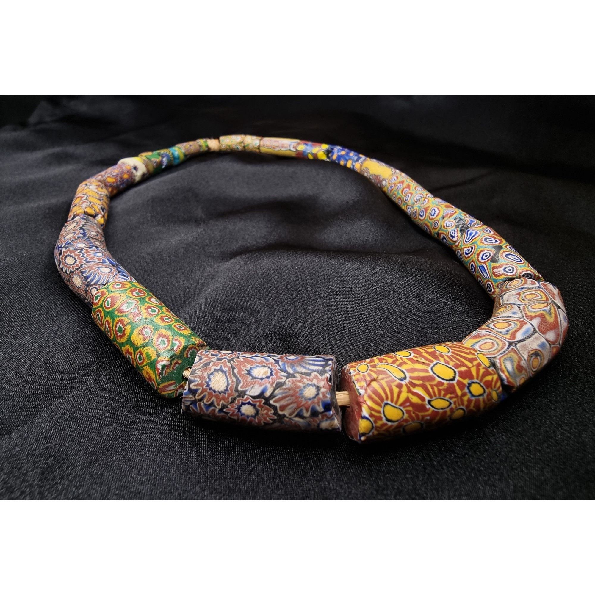 Vintage Antique African Trade Millefiori Glass Bead Necklace Size ONE SIZE - 4 Thumbnail