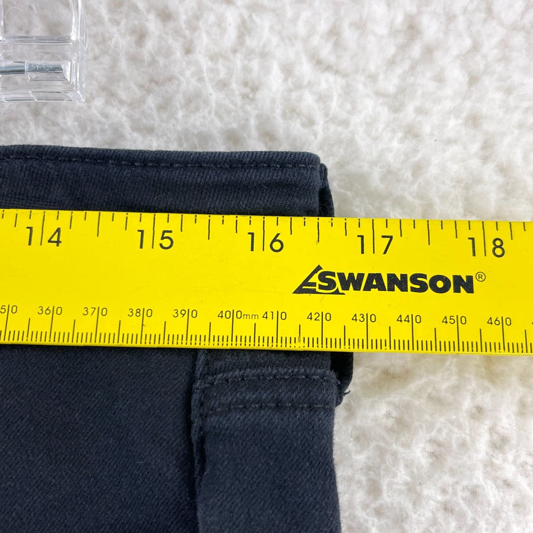 NYDJ NYDJ Sheri Slim Straight Jeans Womens Size 10 Black Denim Mid-Rise Pant Size 32" / US 10 / IT 46 - 7 Thumbnail