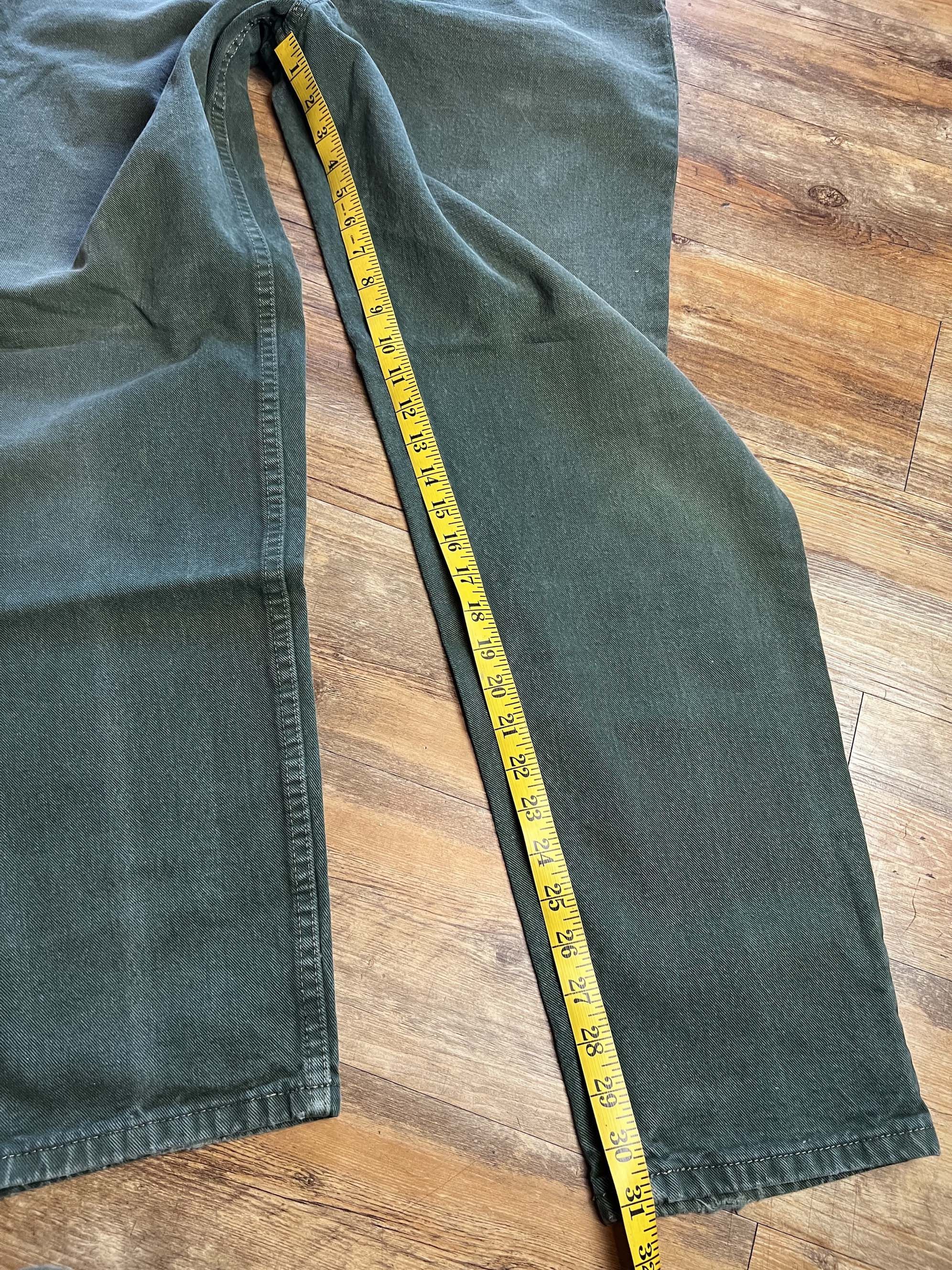 Levi's Vintage Clothing Vintage 1990's Levi's 550 Green Tapered Leg Orange Tab Jeans Size US 38 / EU 54 - 8 Thumbnail