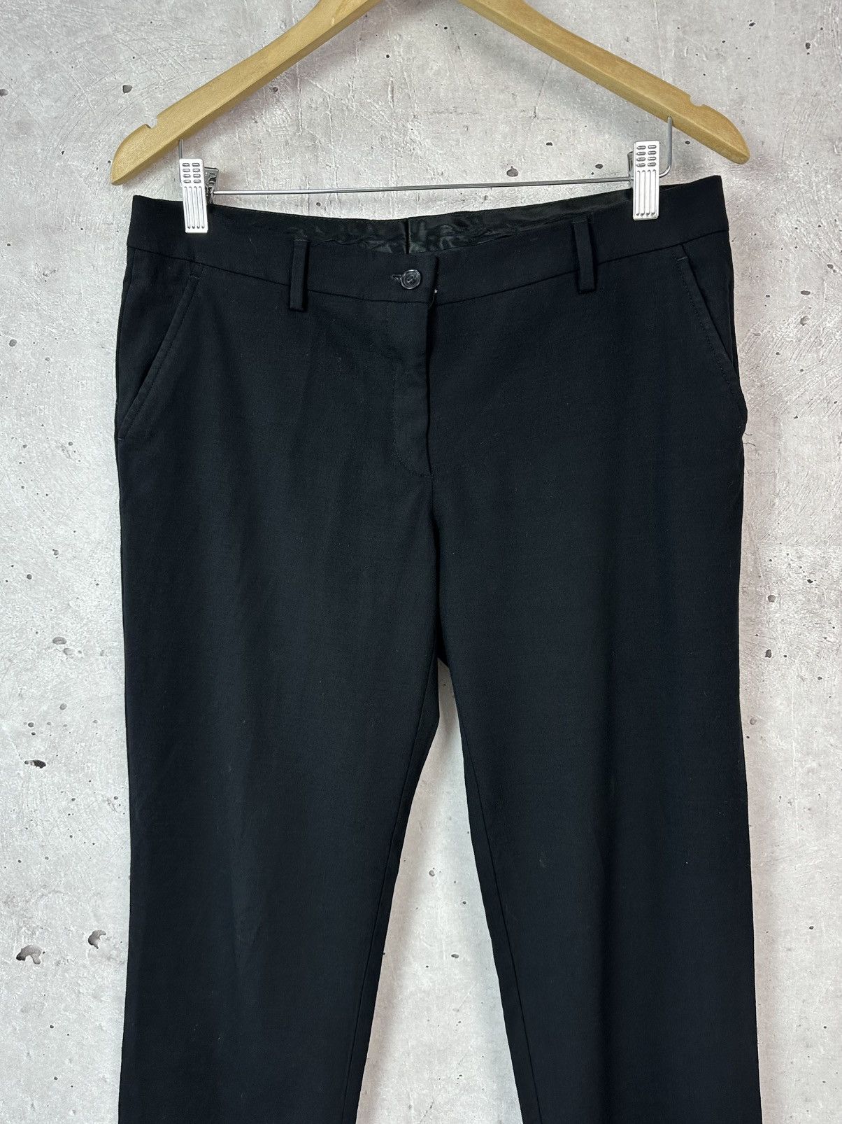 Tagliatore Tagliatore Black Wool Straight Men’s Dress Pants Size US 33 - 2 Thumbnail