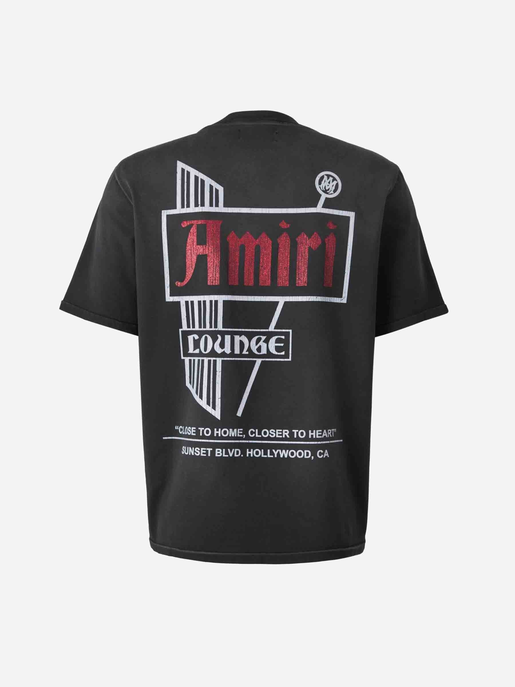 Amiri o1s1wg110326 Vintage Lounge T-Shirt in Black Size US XL / EU 56 / 4 - 2 Thumbnail