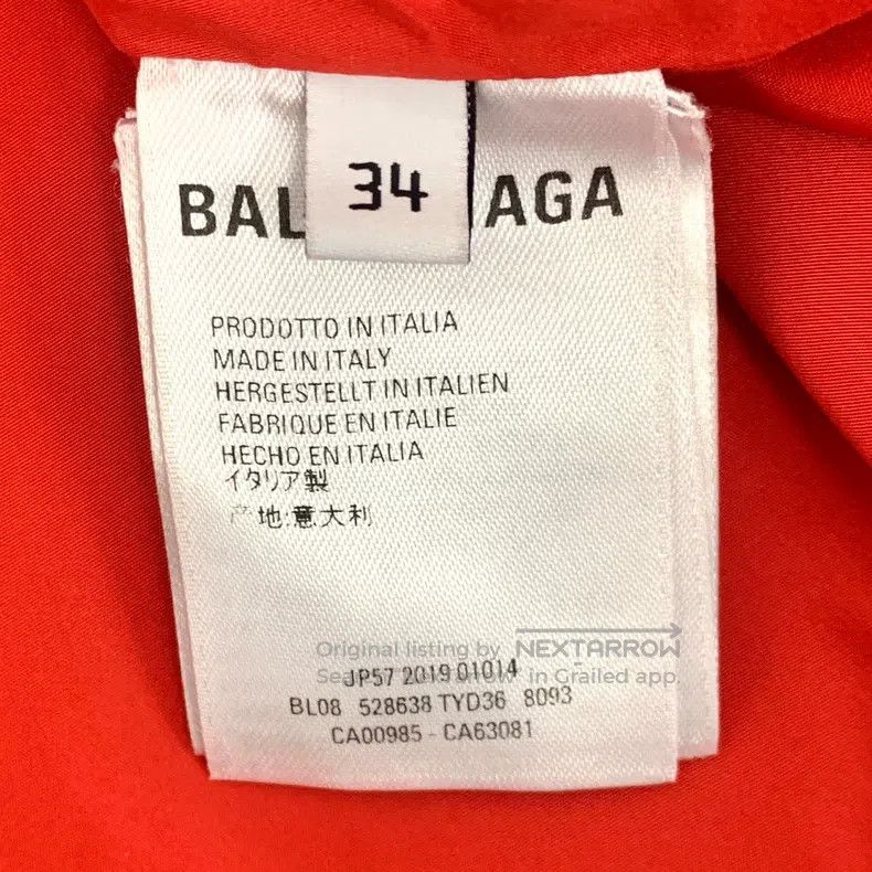 Balenciaga Balenciaga Color-Blocked Logo Letter Printed Stand Collar Size XXS / US 00 / IT 34 - 7 Thumbnail