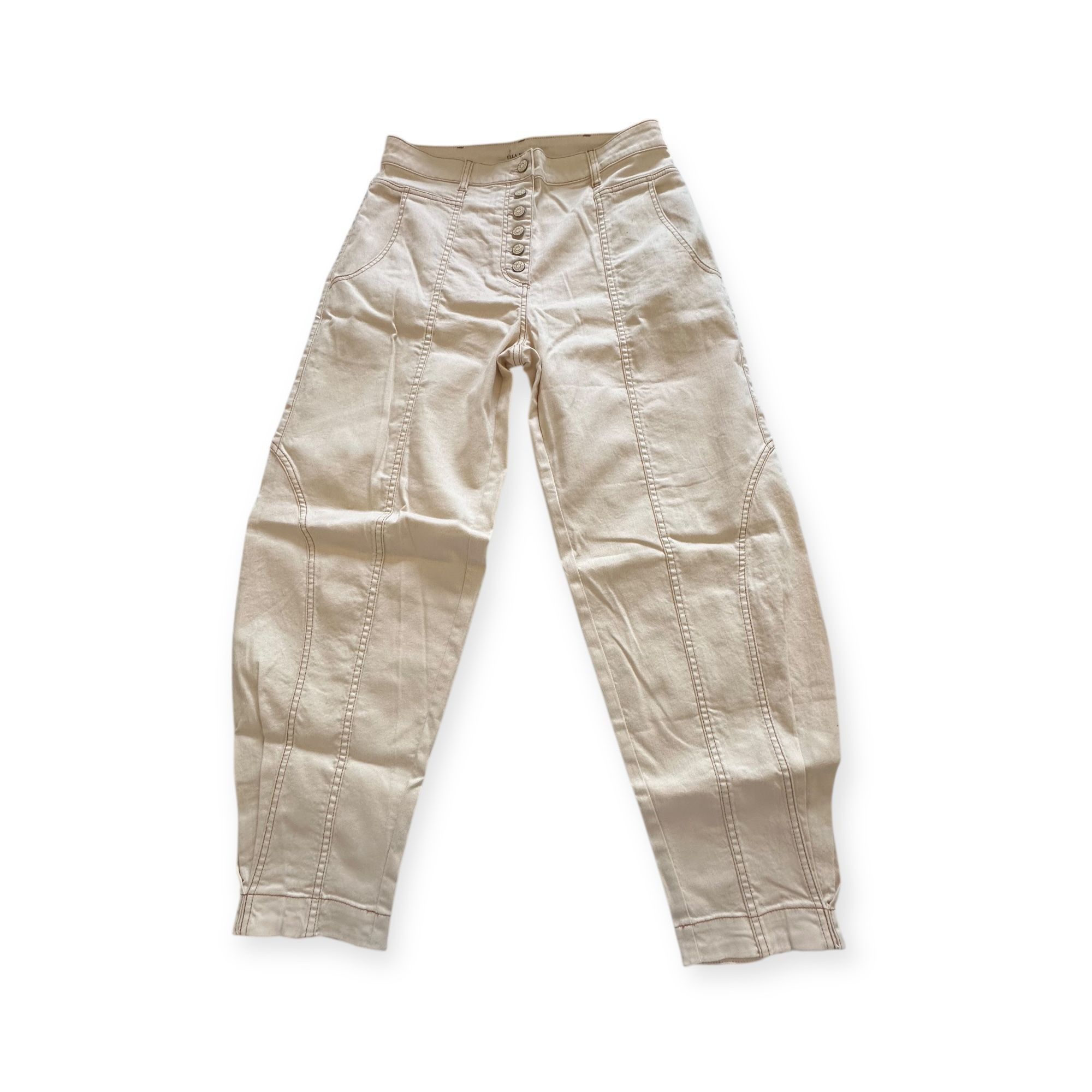 Ulla Johnson Ulla Johnson Brodie Jeans, Cream, Size 8, New with tag, MSRP Size 30" / US 8 / IT 44 - 5 Thumbnail