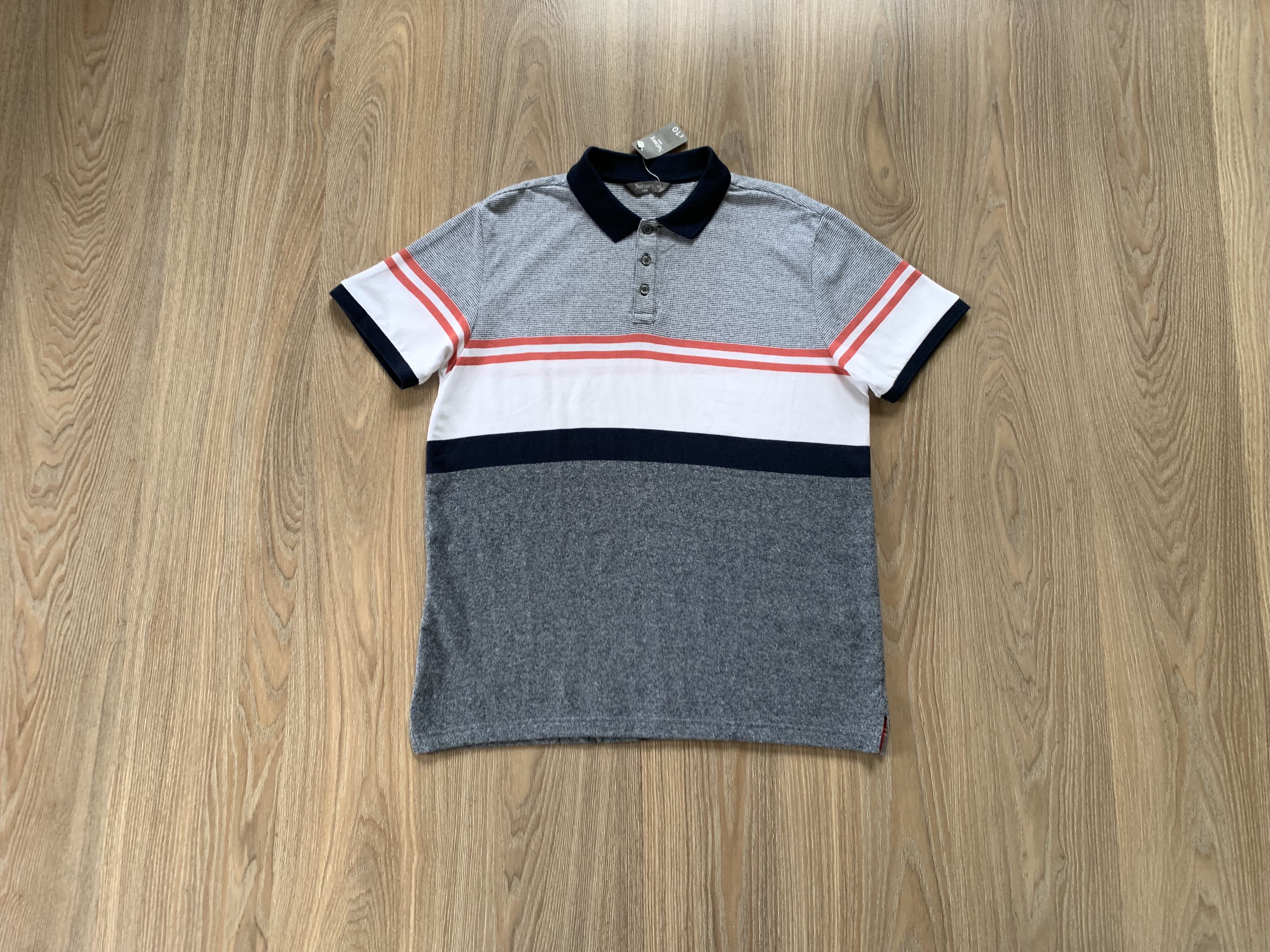 Nutmeg NUTMEG Stripe Cotton Polo T-Shirt Size US M / EU 48-50 / 2 - 1 Thumbnail