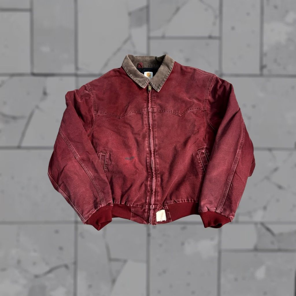 Carhartt RARE Carhartt JQ2246 Santa Fe Jacket – Wine/Burgundy