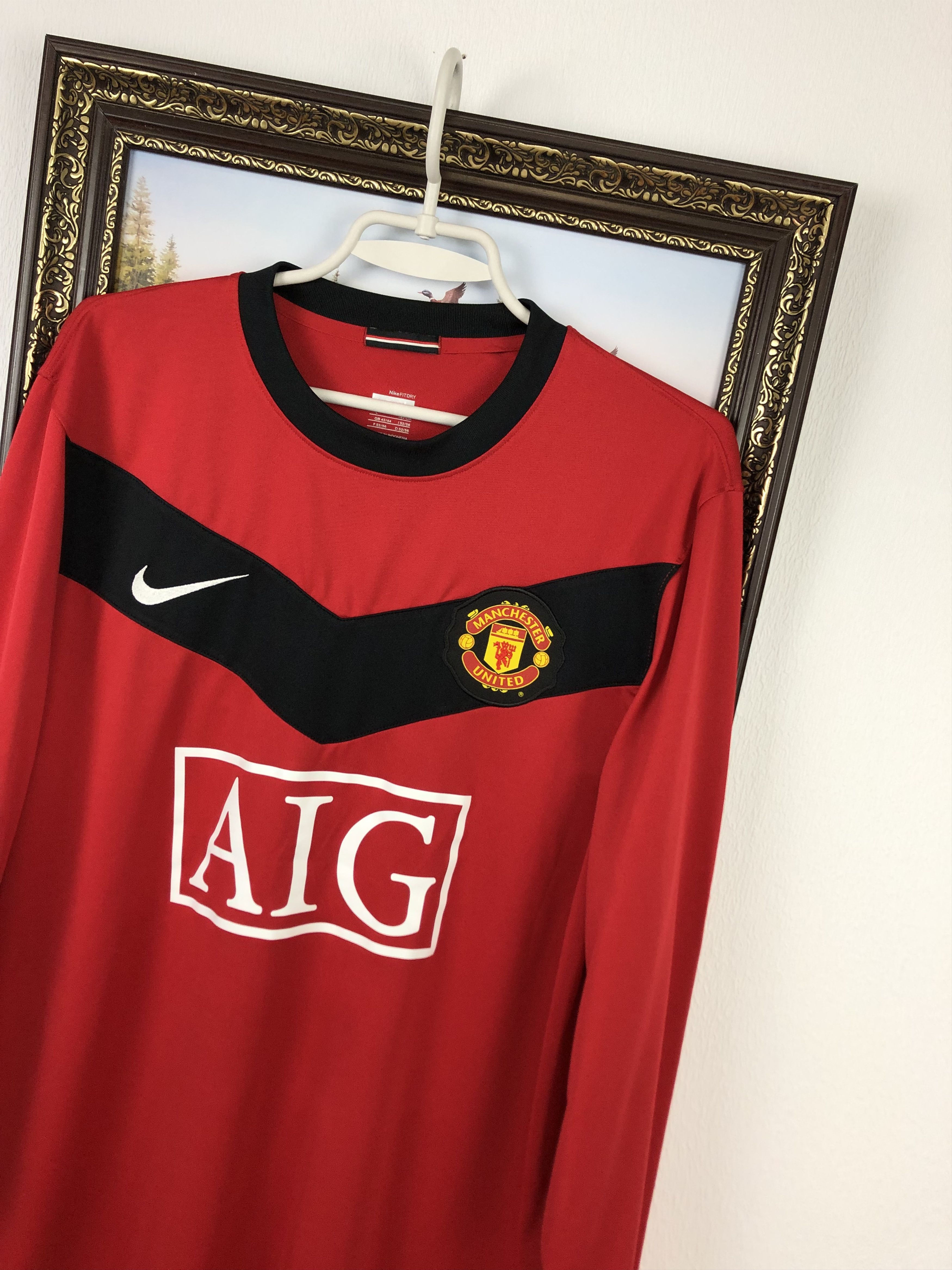 Nike Manchester United 2009 Shirt Nike #7 Owen Long Sleeve Size US L / EU 52-54 / 3 - 6 Thumbnail