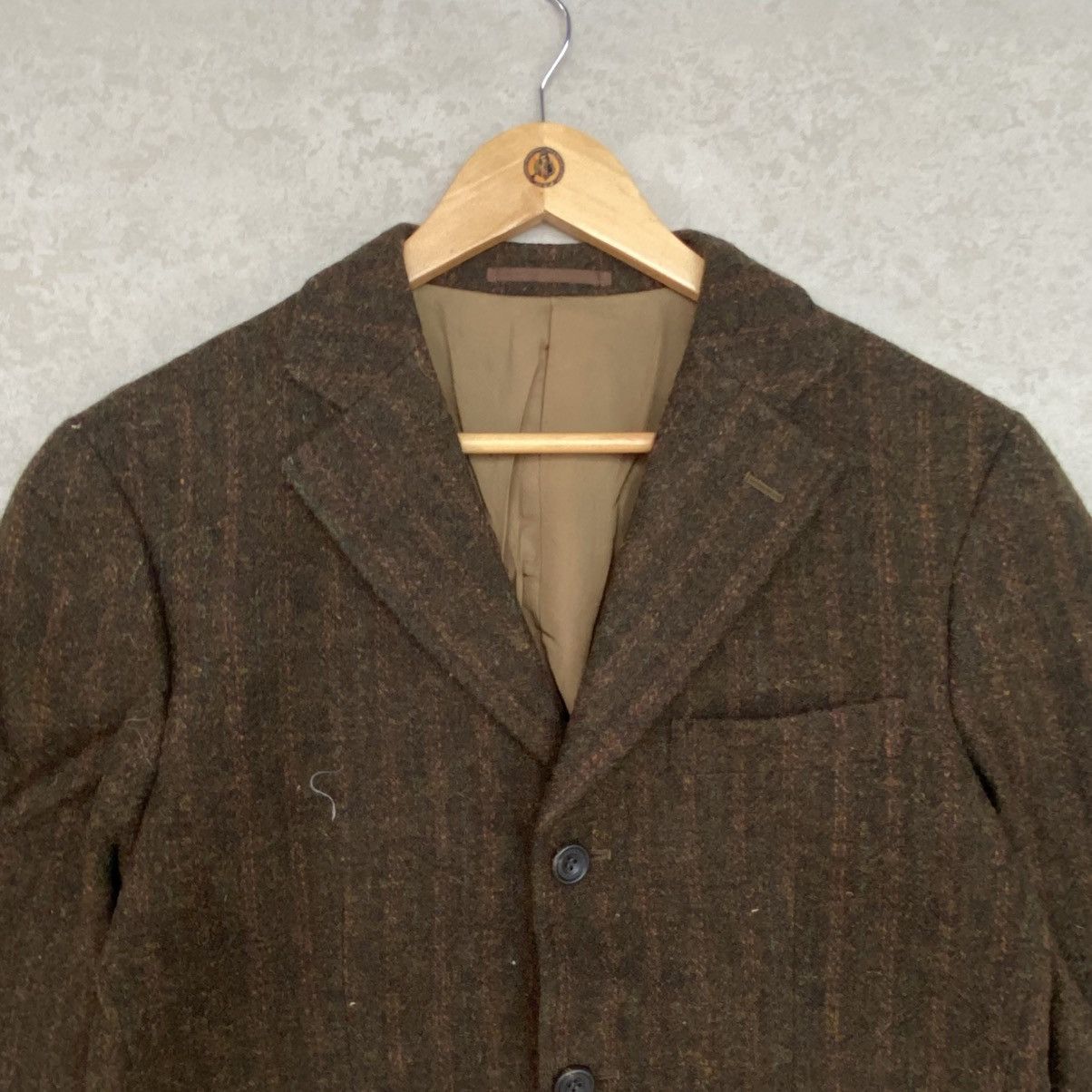 Other Vintage Brown Pinstripes Wool Blazer With A Preppy Size M Size US M / EU 48-50 / 2 - 4 Thumbnail