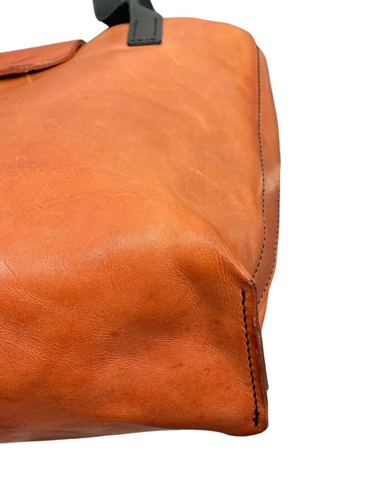 Leather Full Leather Unknown Handmade Japan Tote Shoulder Bag 4🟩 Size ONE SIZE - 8 Thumbnail
