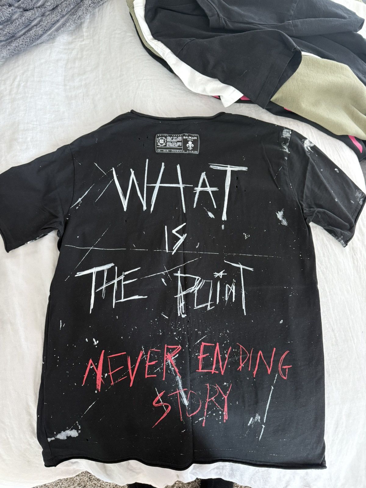 Balmain Balmain Men's Black No is No T-shirt Size US XS / EU 42 / 0 - 4 Thumbnail