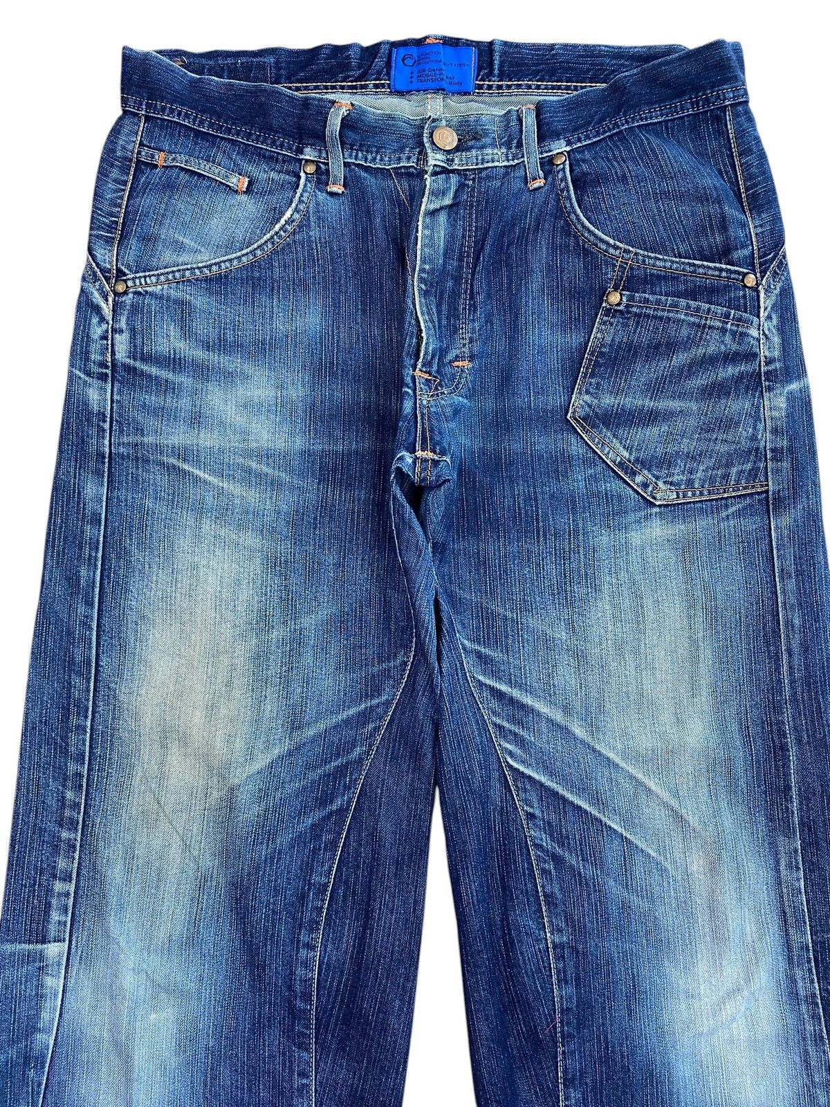 Edwin Vintage Edwin E Function Whiskers Style Baggy Jeans Size US 36 / EU 52 - 2 Thumbnail