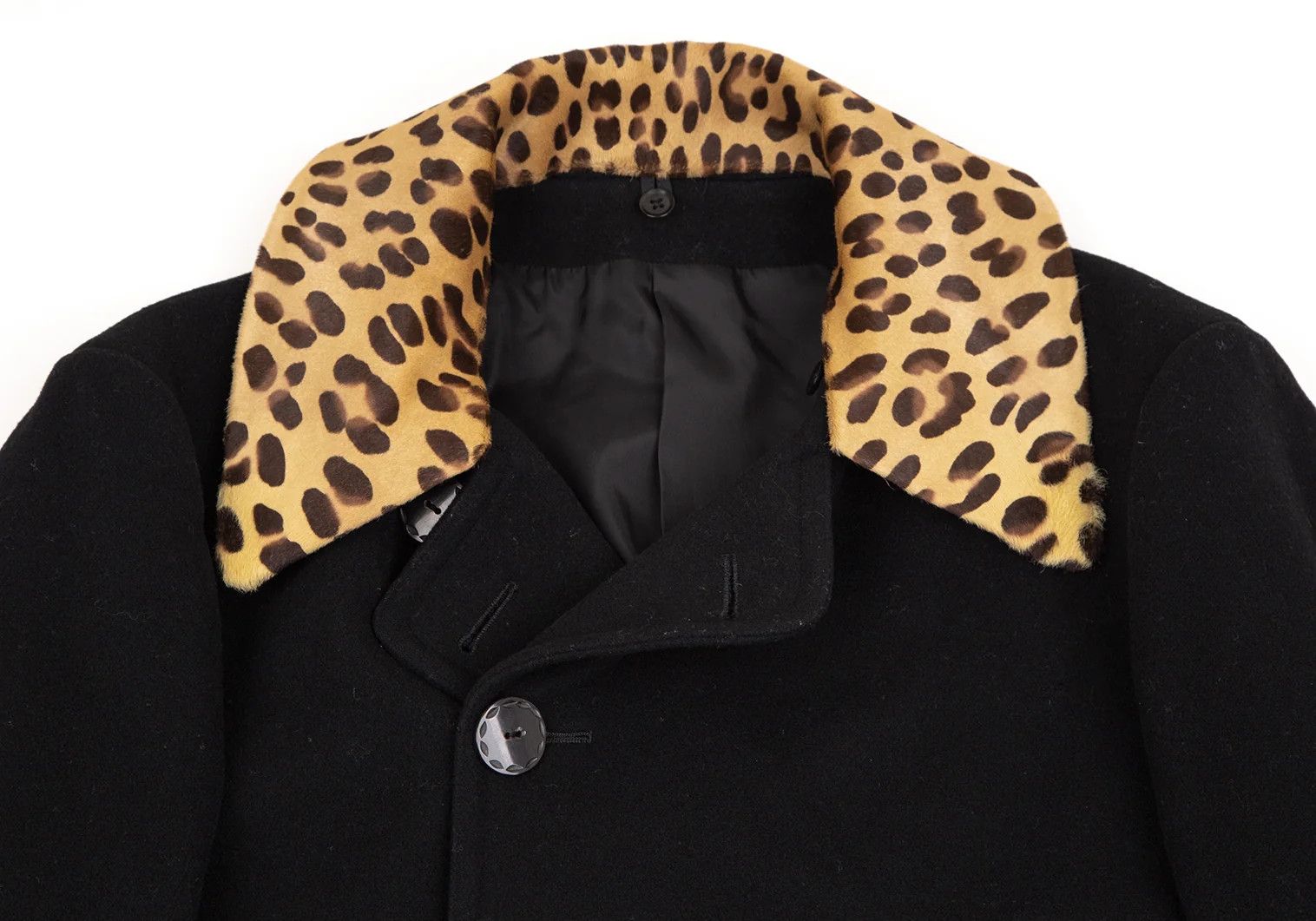 Yohji Yamamoto Yohji Yamamoto Black Detachable Collar Wool Jacket Size US L / EU 52-54 / 3 - 2 Thumbnail