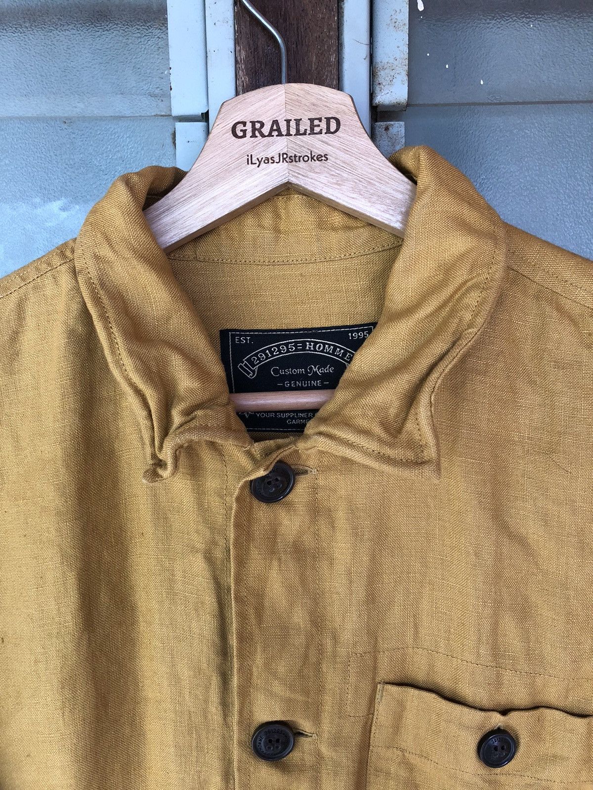 291295=Homme Vintage 291295 Homme Linen Jacket Size US M / EU 48-50 / 2 - 3 Thumbnail