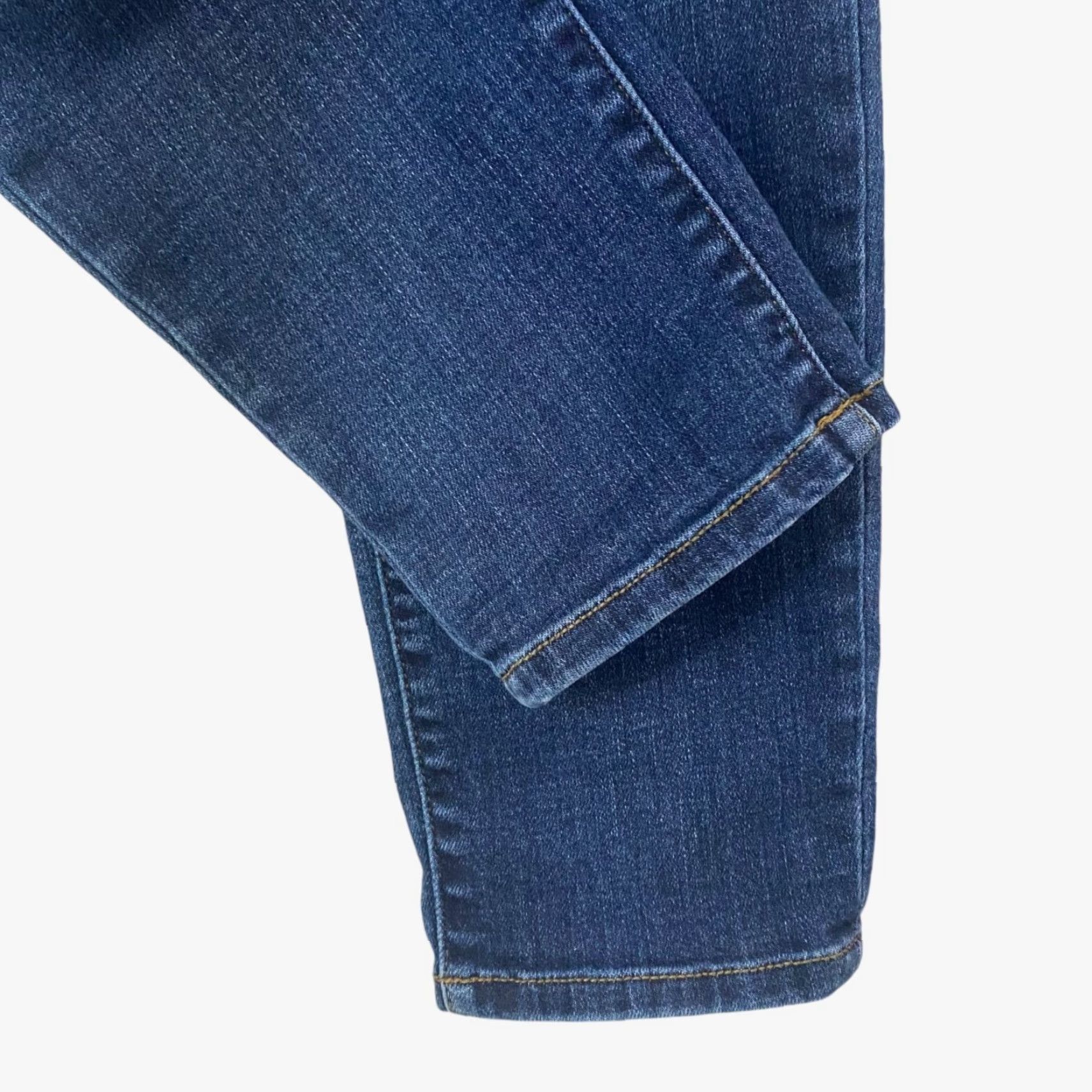 Denime Judy Blue Jeans Women's Size 26 Blue Slim Fit Mid-Rise Distressed Tapered Size 26" / US 2 / IT 38 - 7 Thumbnail