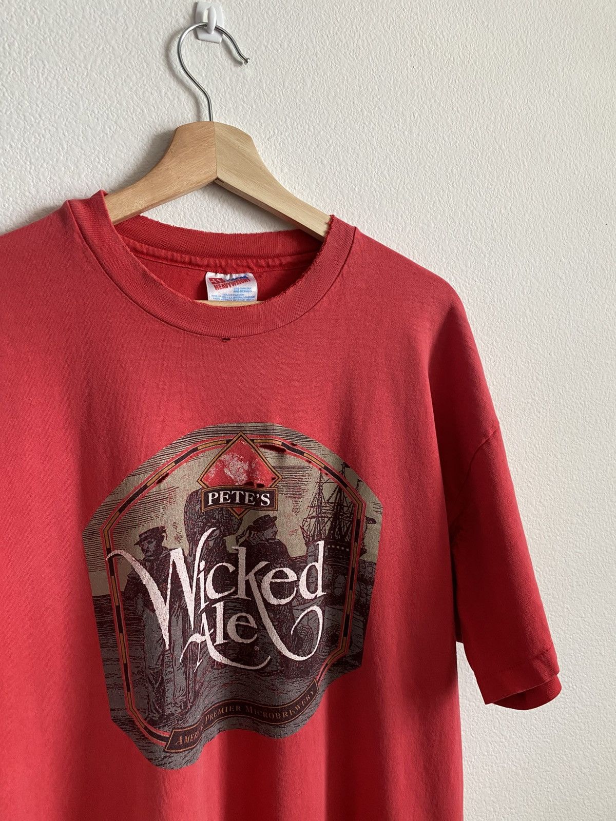 Vintage Vintage Wicked Ale Beer Tee Size US XL / EU 56 / 4 - 3 Thumbnail