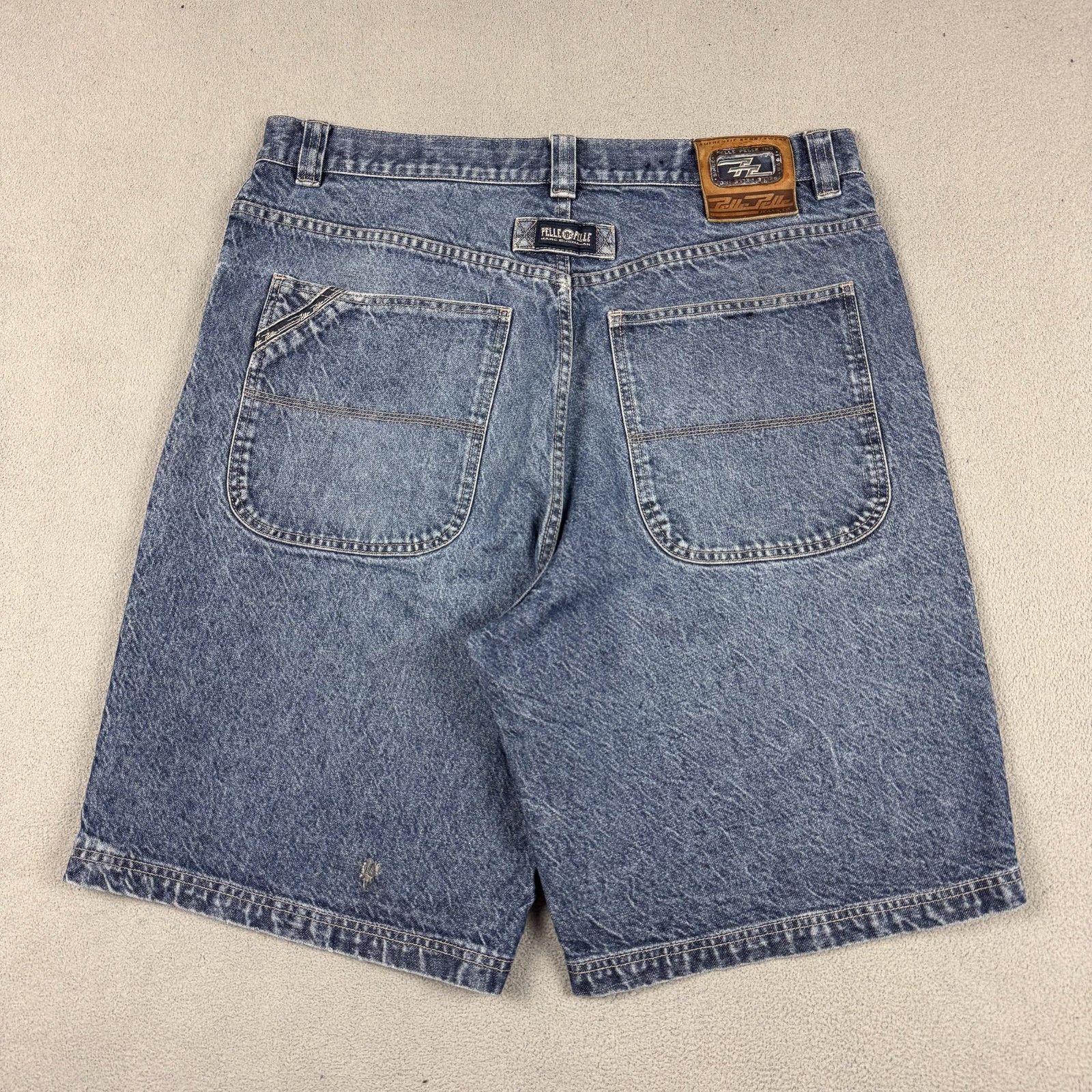 Pelle Pelle Pelle Pelle Denim Shorts 38 Jorts Baggy Skater Y2K 90s Size US 38 / EU 54 - 2 Thumbnail