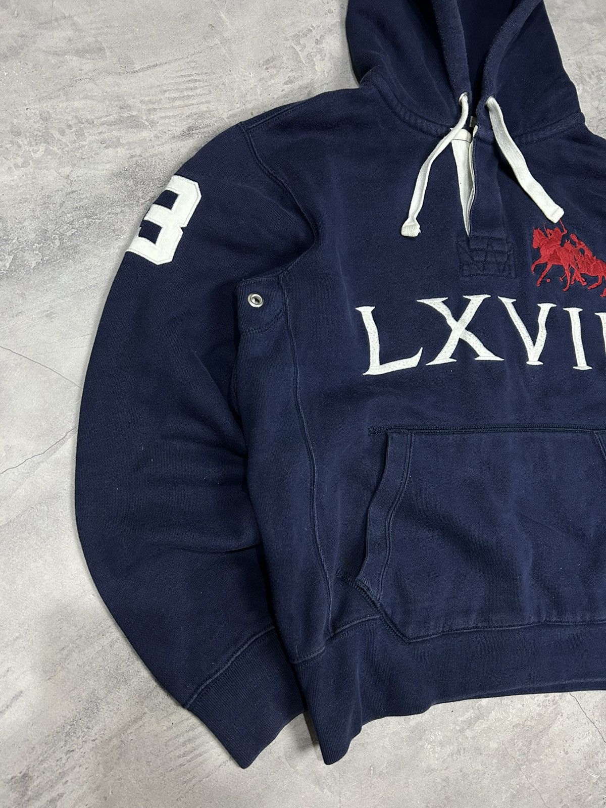 Polo Ralph Lauren Polo Ralph Lauren Hoodie SBlue Double Pony LXVII 3 Men's Size US M / EU 48-50 / 2 - 3 Thumbnail