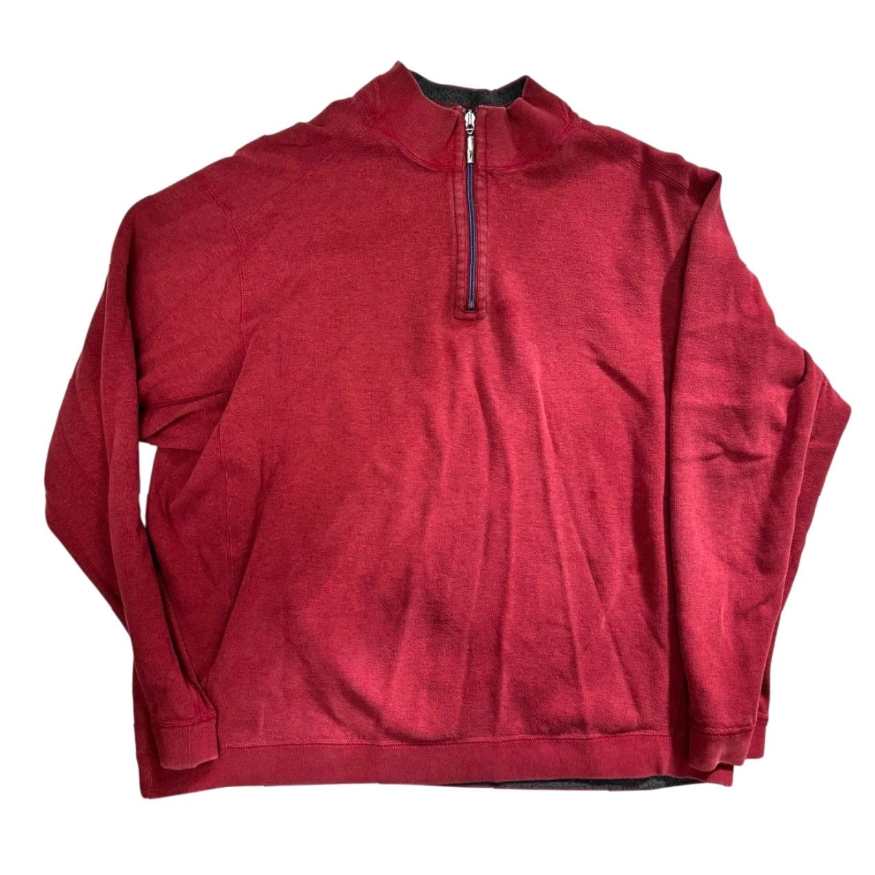 Tommy Bahama Tommy Bahama Sweatshirt Mens XL Gray Burgundy Flipshore Reversible Quarter Zip Shirt Size US XL / EU 56 / 4 - 3 Thumbnail