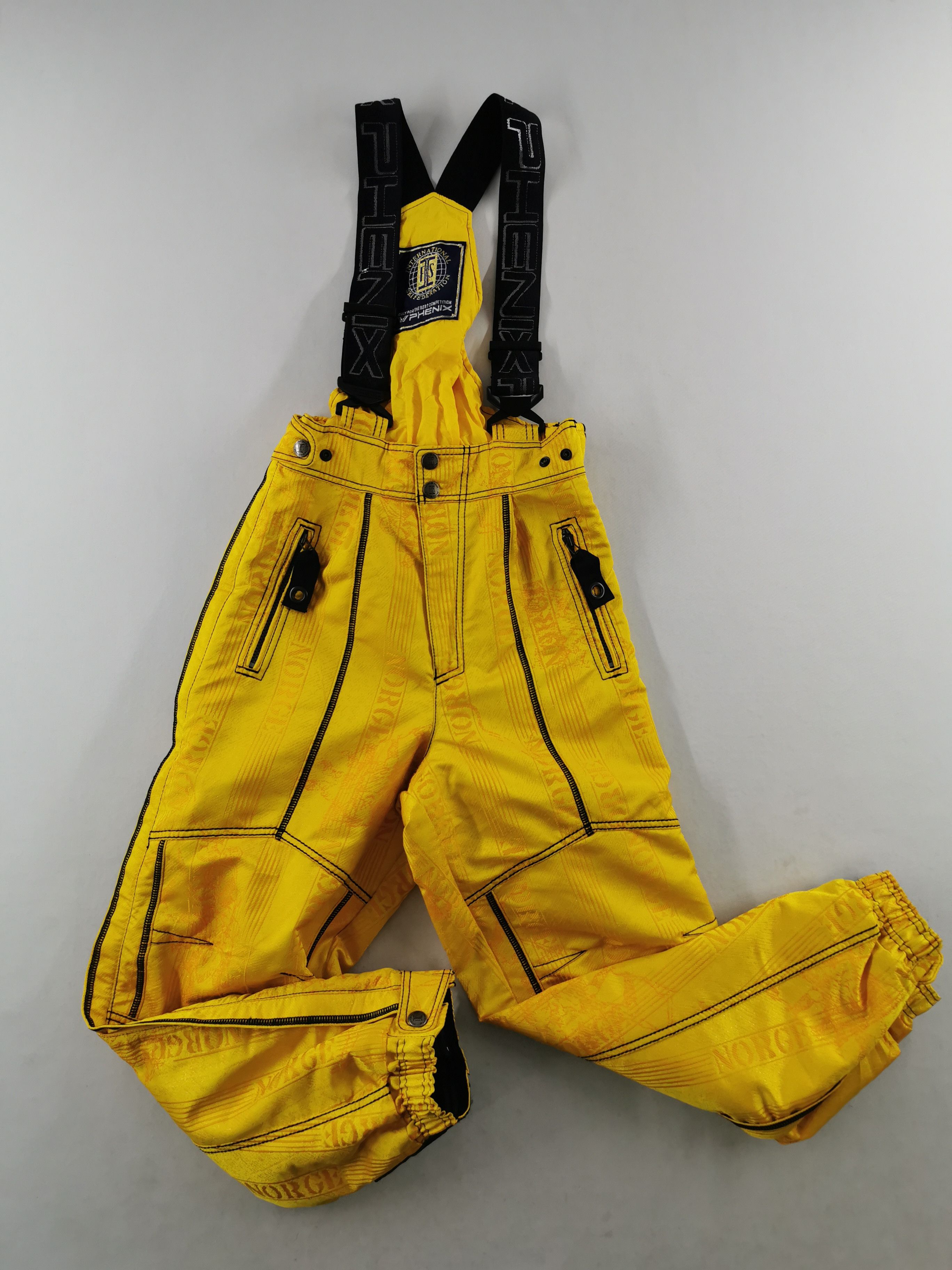 image of Vintage 90's Norge Phenix Overall Size M in Yellow, Men's