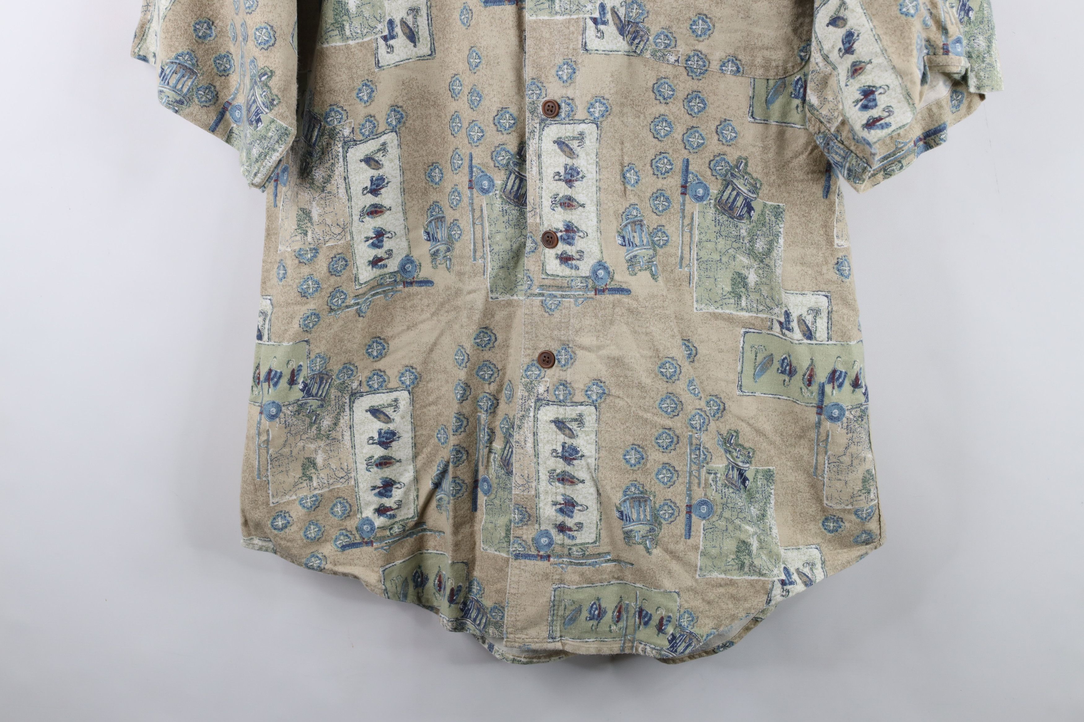 Woolrich Woolen Mills Vintage 90s Woolrich All Over Print Button Down Shirt Size US M / EU 48-50 / 2 - 3 Thumbnail