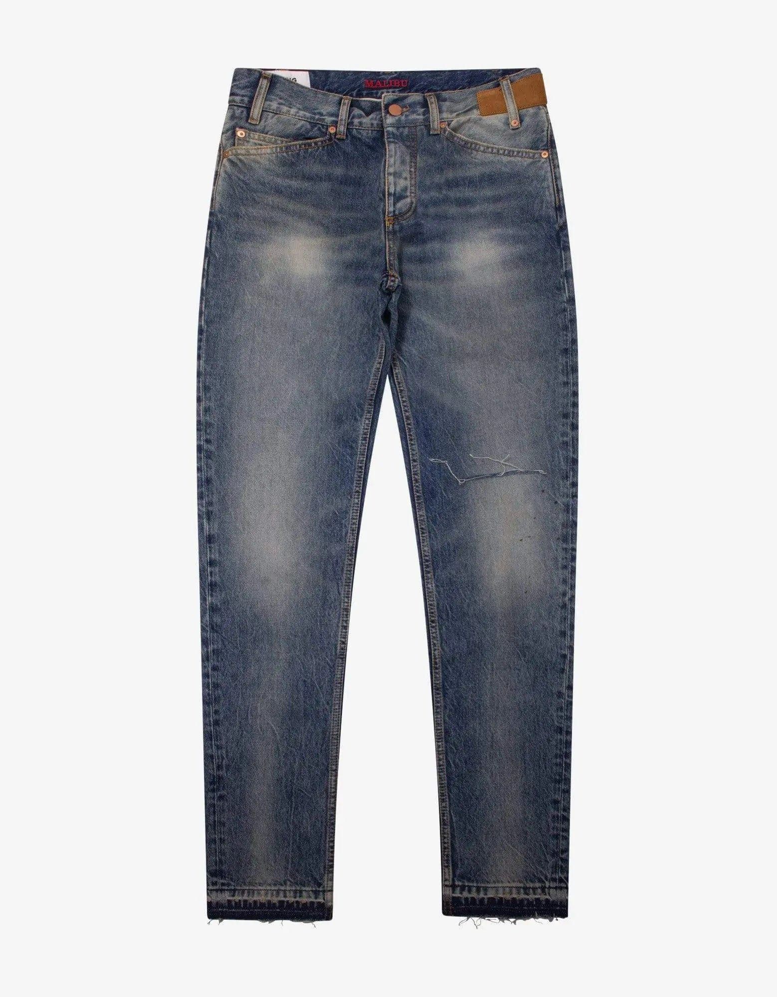 Palm Angels Palm Angels Light Blue Malibu Distressed Jeans Size US 36 / EU 52 - 1 Thumbnail