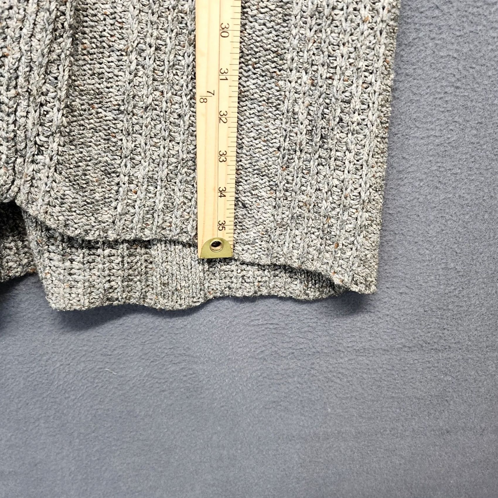Vintage VINTAGE Impressions Sweater Cardigan Womens M Grey Silk Wool Long Duster Hong Kong Size M / US 6-8 / IT 42-44 - 6 Thumbnail