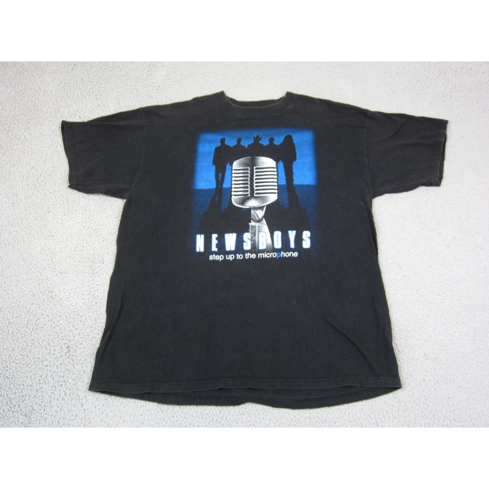 Tultex VINTAGE tultex Shirt Mens 2XL Black 90s Newsboys Tour Microphone Size US XXL / EU 58 / 5 - 2 Thumbnail