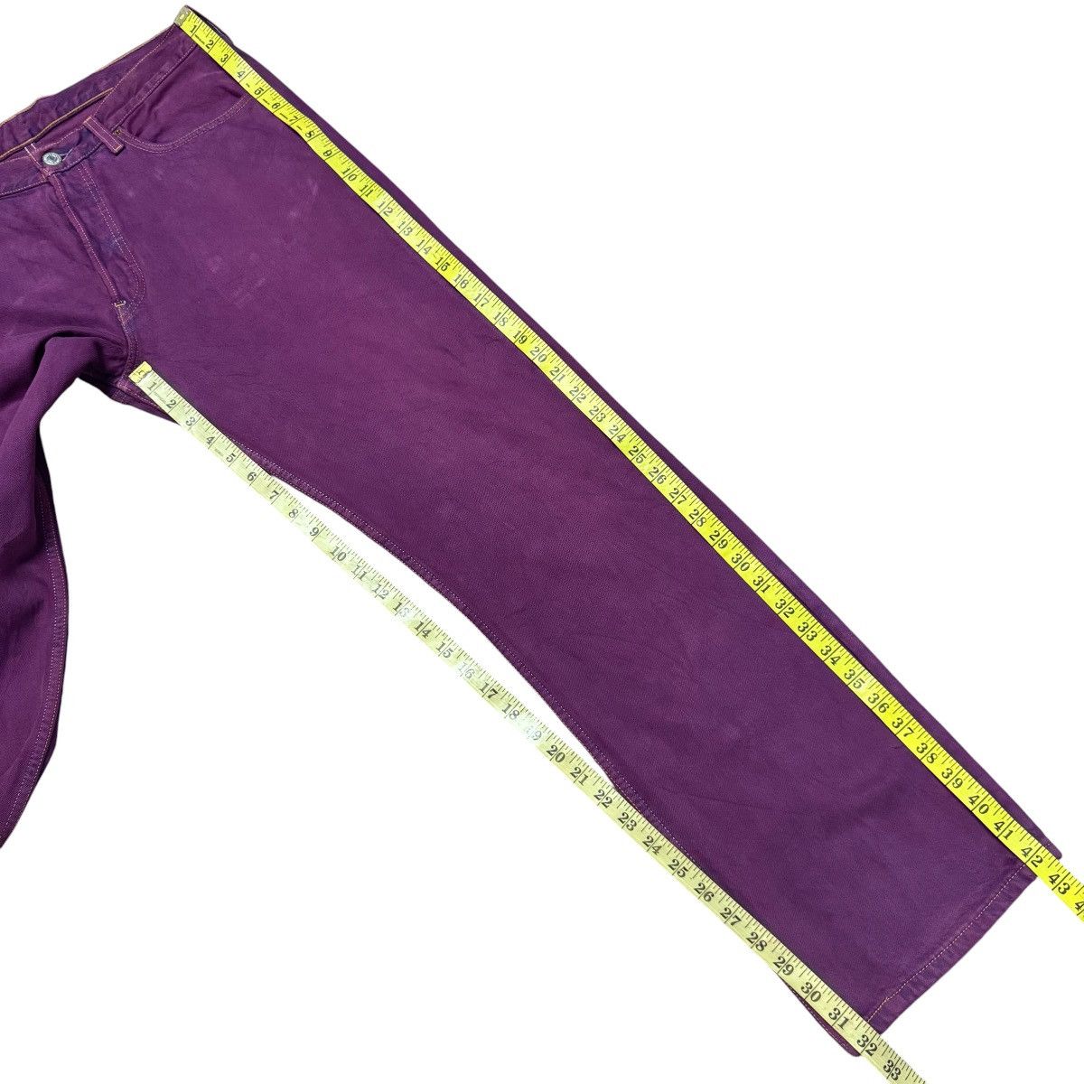 Levi's Vintage Levis 501 Dusty Purple Dyed Jeans Size US 33 - 21 Thumbnail