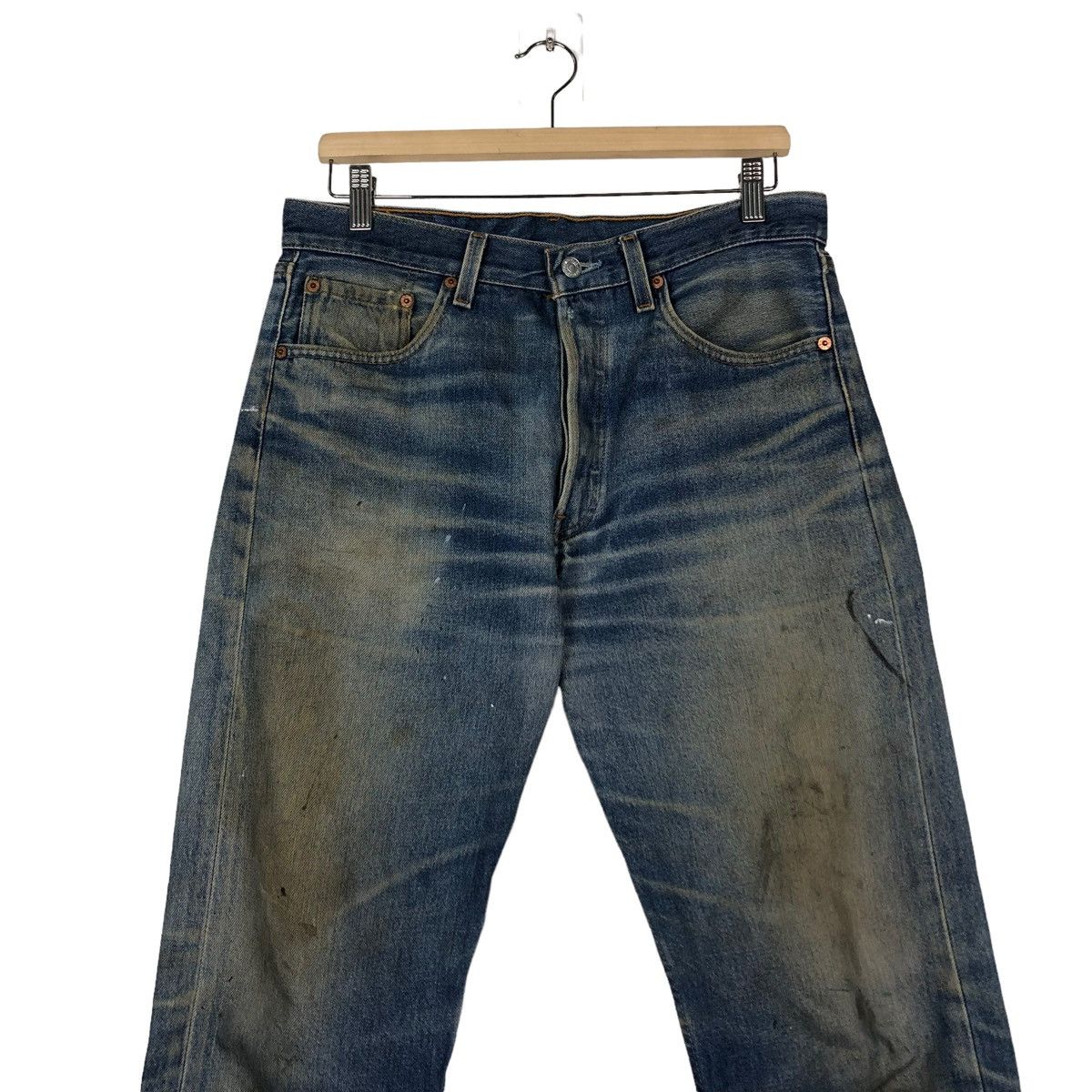 Levi's 🔥VINTAGE LEVI’S 501 DENIM JEANS MADE IN USA RUSTY DESIGN Size US 32 / EU 48 - 4 Thumbnail