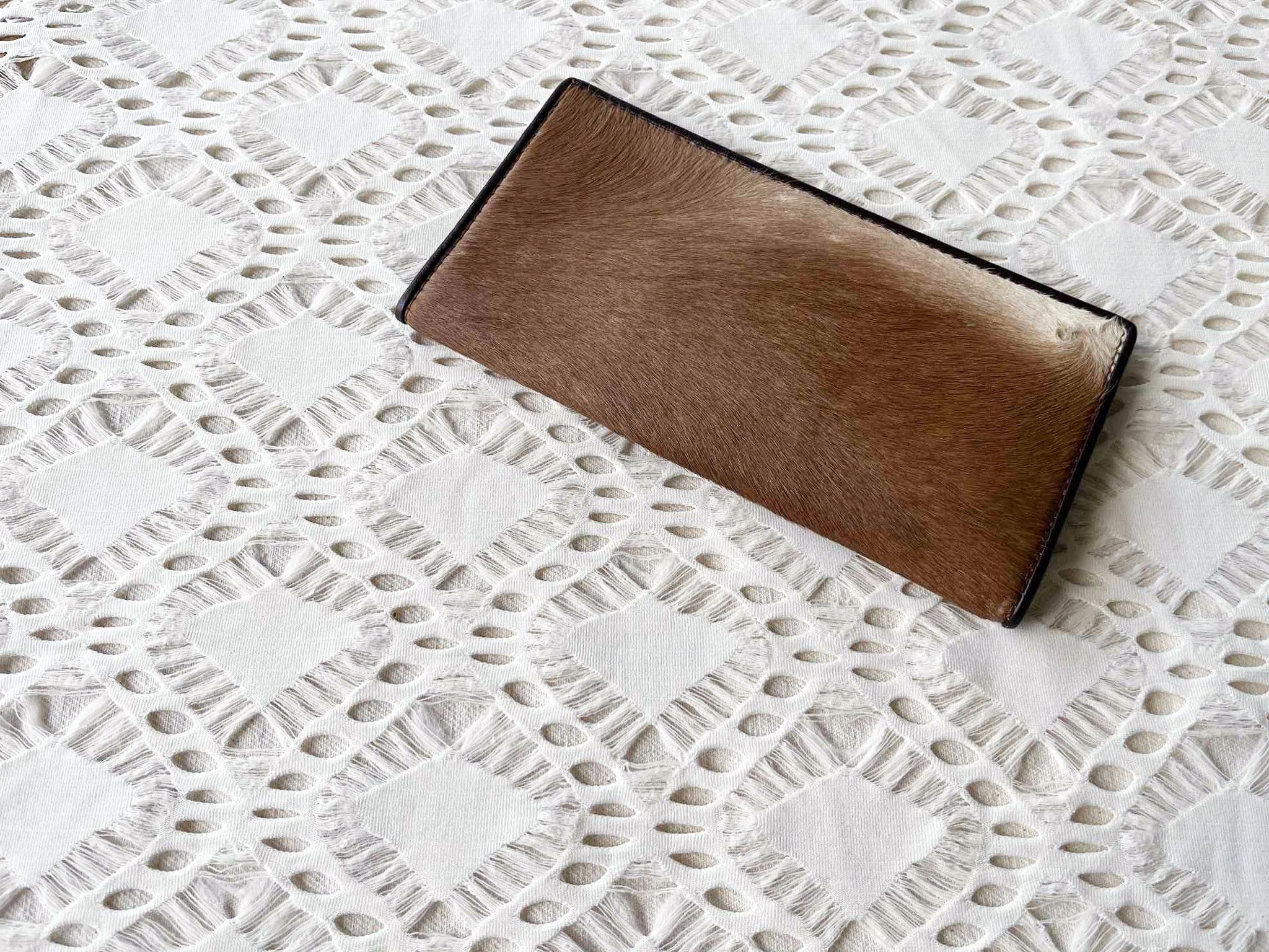 Vintage Vintage Genuine animal hair bifold Long Wallet on pu leather Size ONE SIZE - 3 Thumbnail