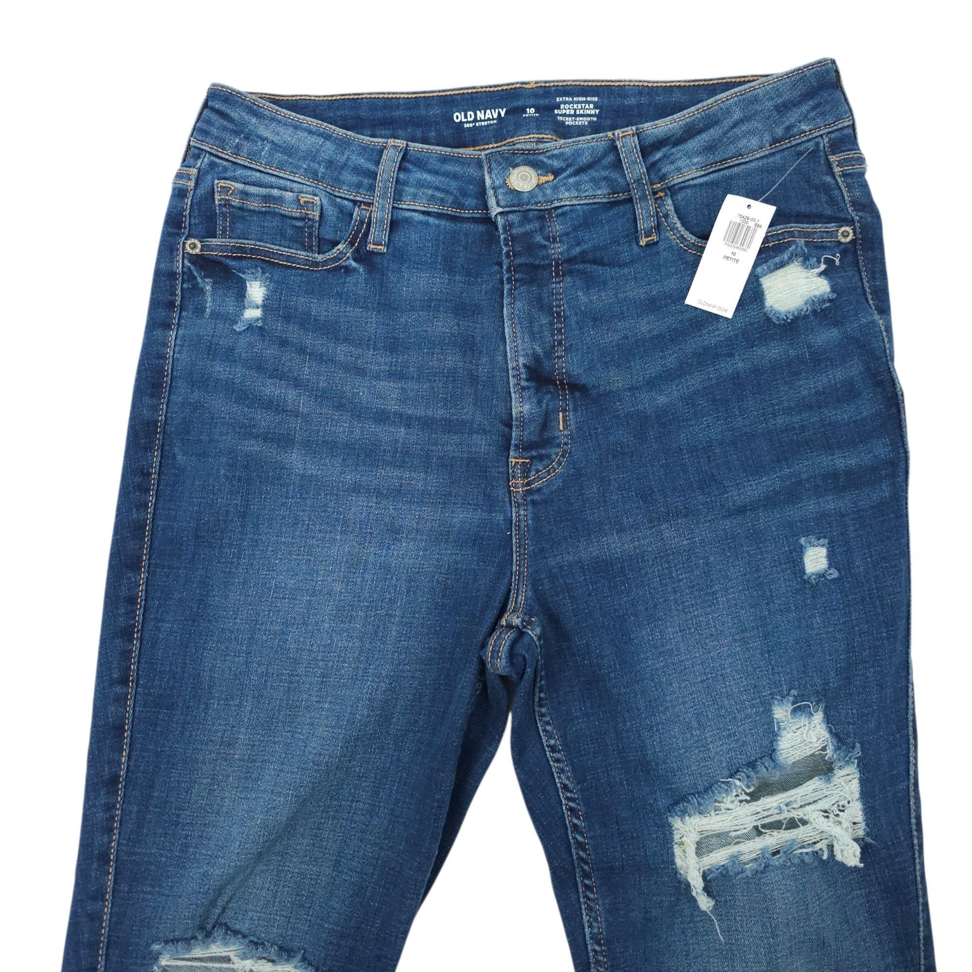 Old Navy Old Navy Extra HIgh Rise Rockstar Super Skinny Crop Jean 10P Size 29" - 9 Thumbnail