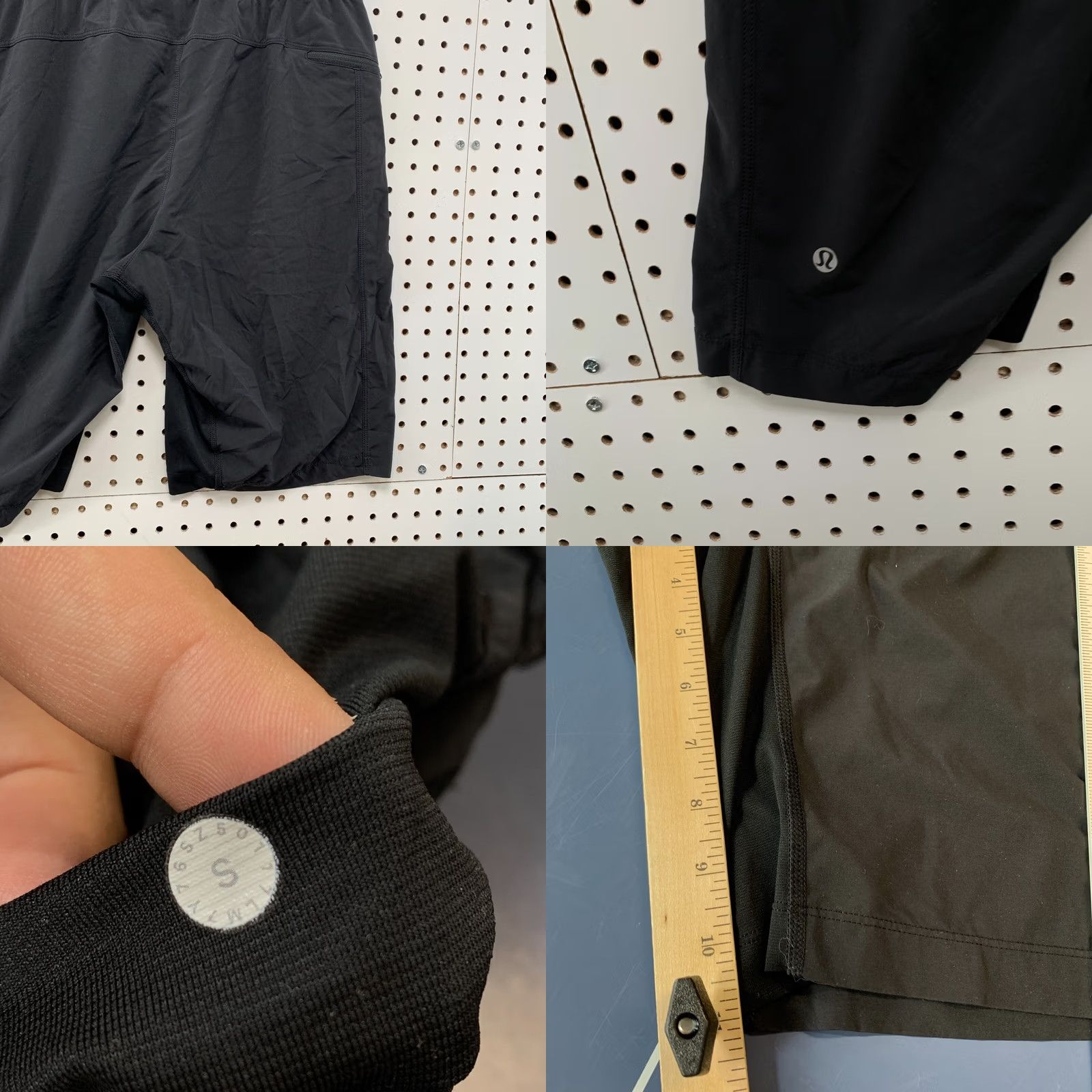 Lululemon Lululemon Active Short Mens Small Black Work Out Training 27X11 Size US 27 - 8 Thumbnail